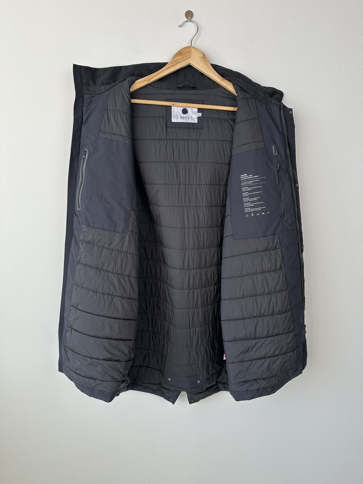 NN07 NN07 Jasper 8208 Technical 2-Layer Fishtail Parka Navy Blue Size US XXL / EU 58 / 5 - 3 Thumbnail