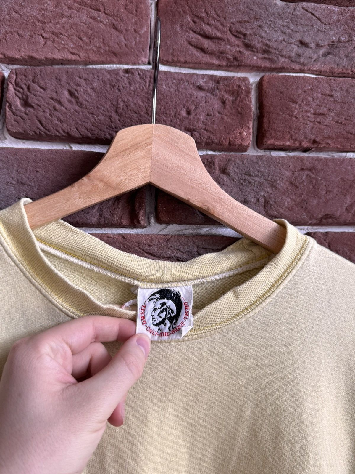Diesel 90s Vintage Diesel T-Shirt Big Logo Yellow Y2k Hype Designer Size US XL / EU 56 / 4 - 6 Thumbnail