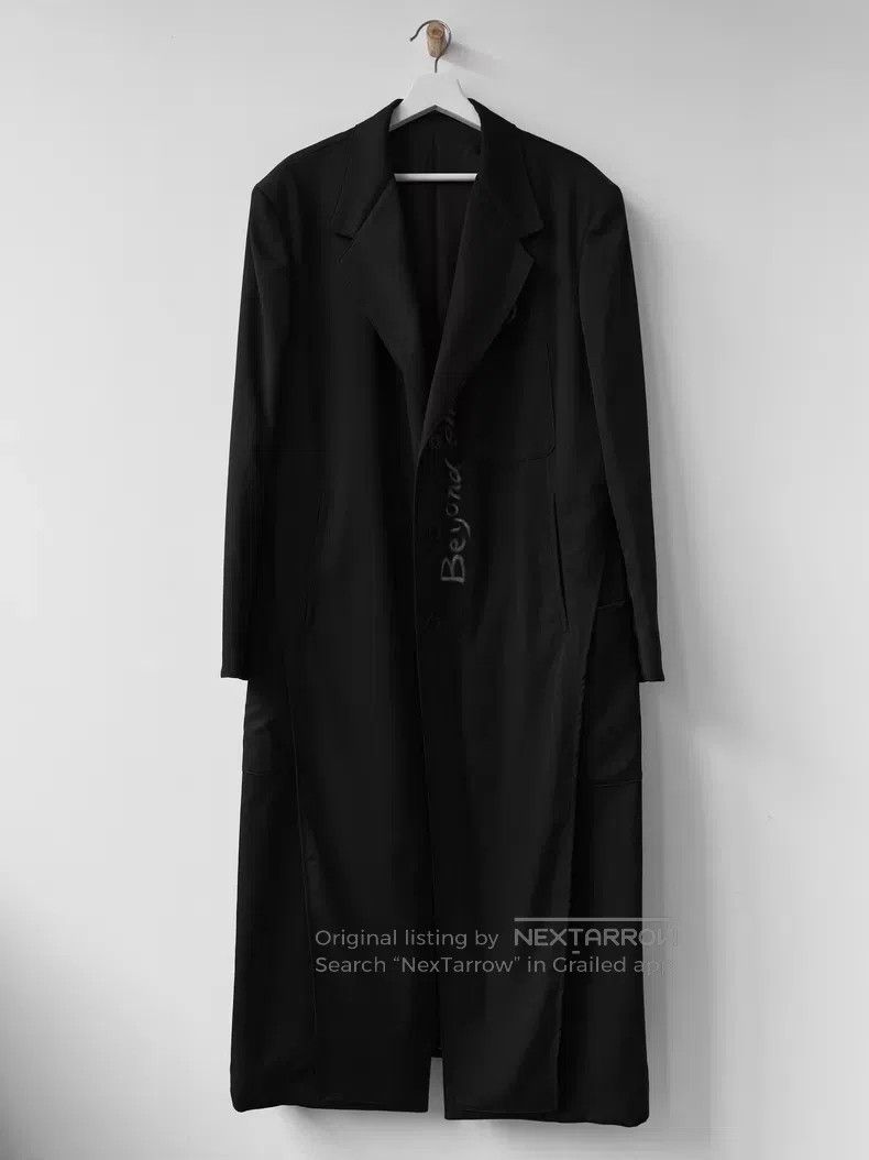 Yohji Yamamoto Yohji Yamamoto 23SS Japanese Handwriting Extra Long Coat Size US M / EU 48-50 / 2 - 2 Thumbnail