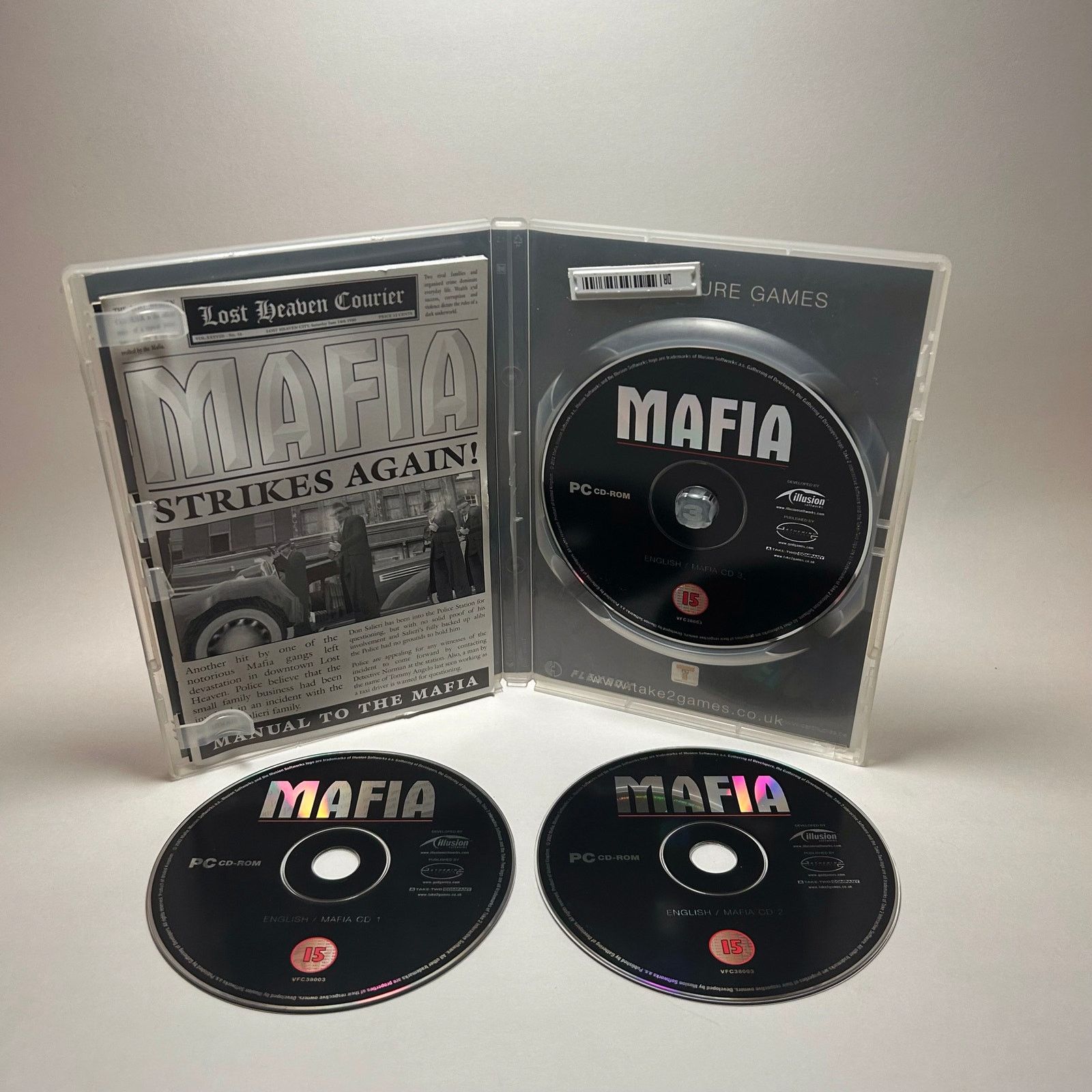 Microsoft Mafia (2002) Large Box UK Version - CIB - PC ROM Size 26 - 3 Thumbnail