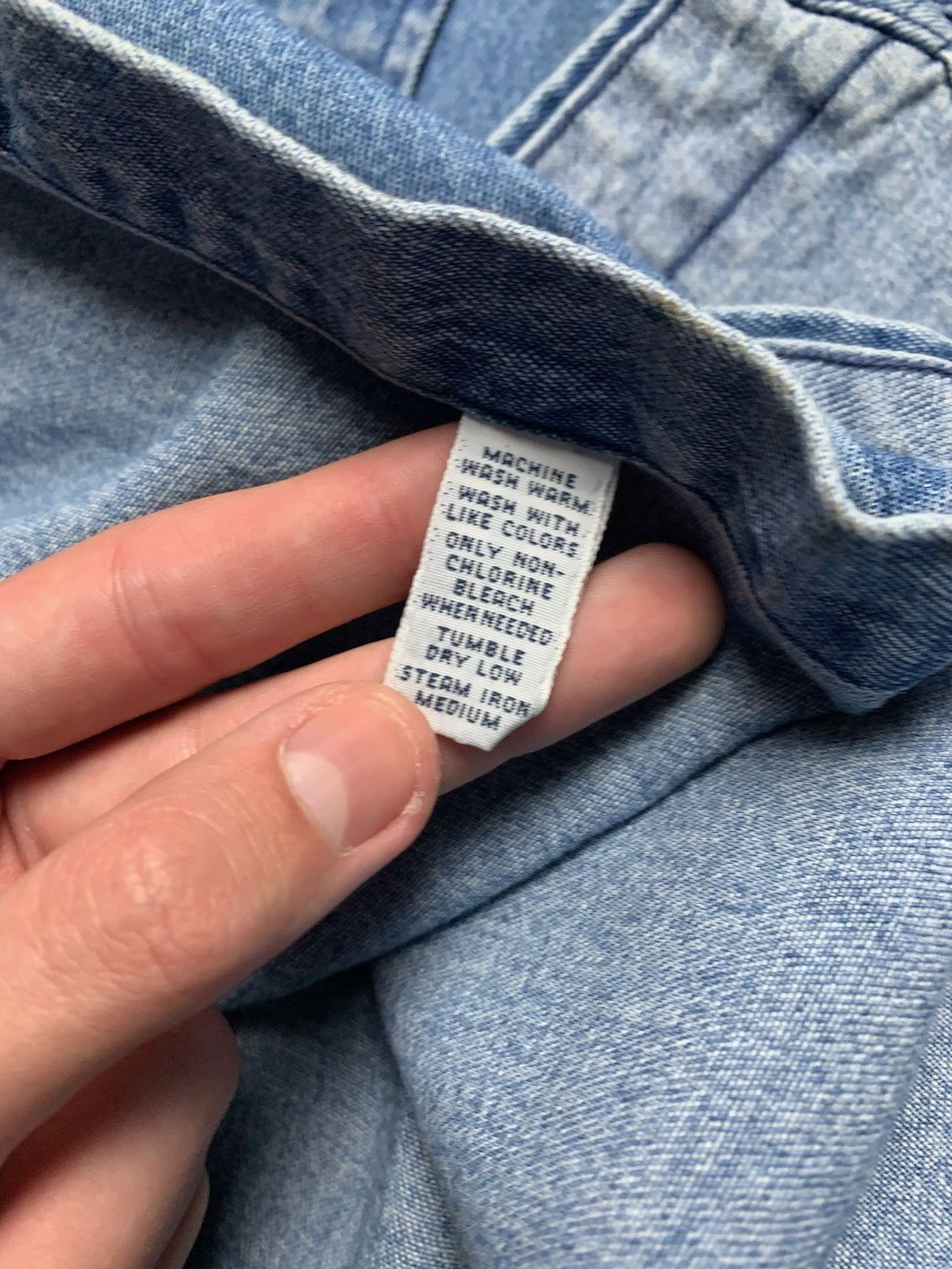 Polo Ralph Lauren × Vintage Vintage polo Ralph Lauren denim shirt jeans size M logo rare Size US M / EU 48-50 / 2 - 7 Thumbnail