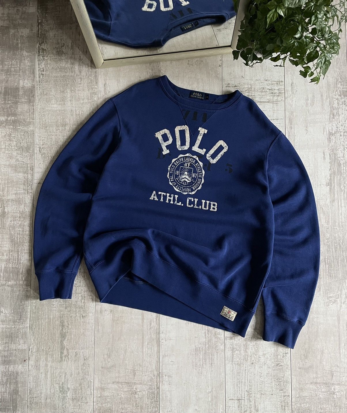 Polo Ralph Lauren × Vintage Vintage Polo Ralph Lauren Athletic Division Sweatshirt RARE Size US XL / EU 56 / 4 - 1 Thumbnail