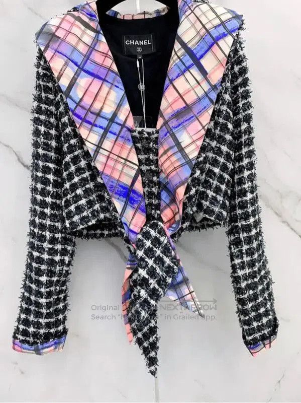 Chanel Chanel Colorful Cotton Blend Women's Jacket . Size S / US 4 / IT 40 - 3 Thumbnail