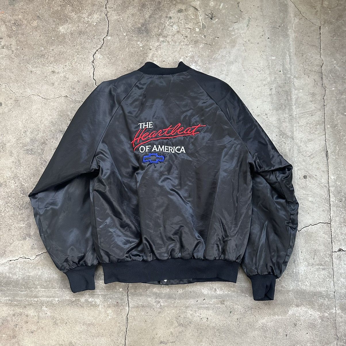 Chevrolet × Vintage Chevrolet Heartbeat of America light bomber jacket vintage Size US M / EU 48-50 / 2 - 5 Thumbnail