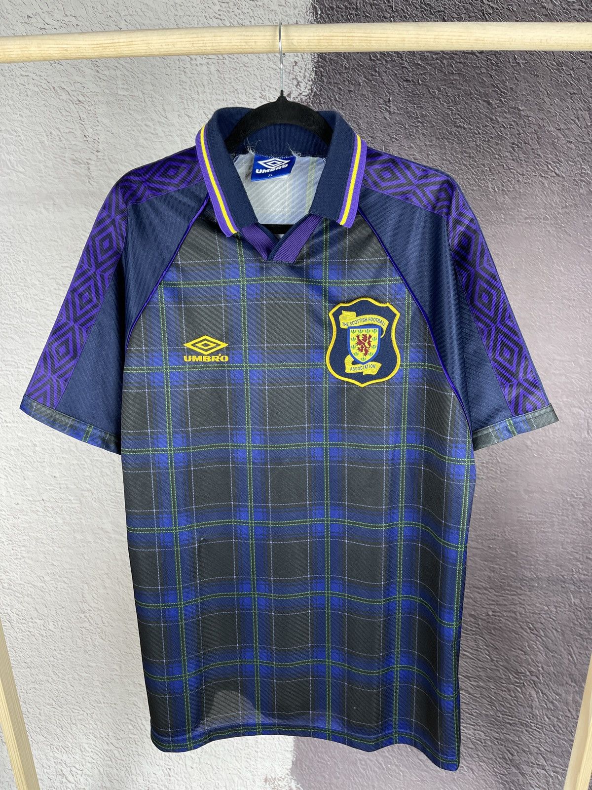 Umbro Umbro Scotland 1994 1996 home soccer jersey football shirt Size US XL / EU 56 / 4 - 2 Thumbnail