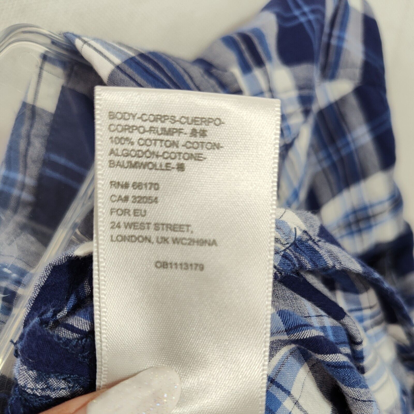 Bdg BDG Button Up Shirt Men Size S Blue White Plaid Flap Pockets Size US S / EU 44-46 / 1 - 8 Thumbnail