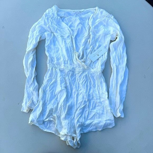 Spiritual Gangster NWT SPIRITUAL GANGSTER SURPLICE ROMPER SZ SMALL S Size S / US 4 / IT 40 - 1 Thumbnail