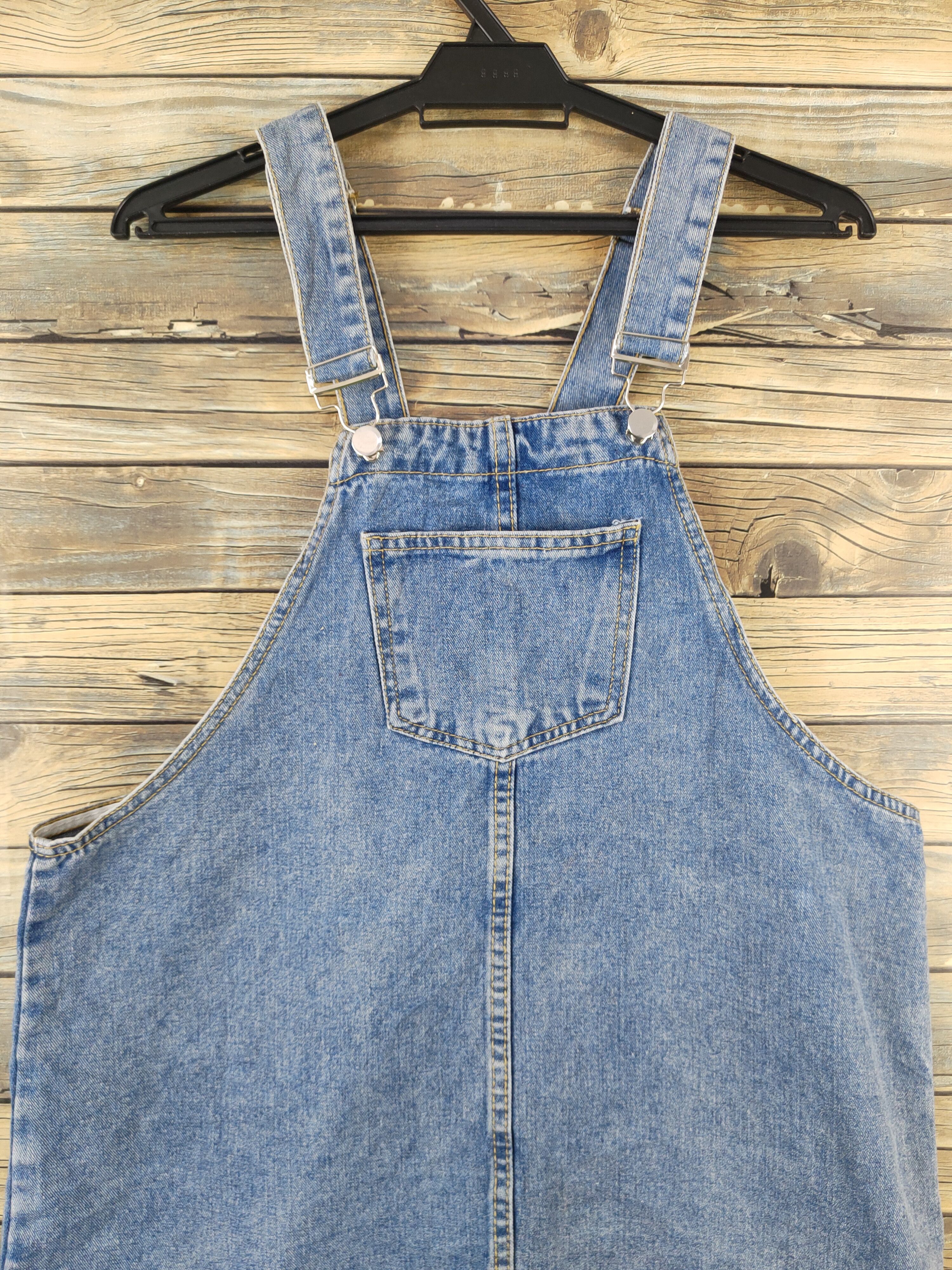 Japanese Brand × Vintage Japanese Brand Blue Denim Skirt Jumpsuits Size 41" - 2 Thumbnail