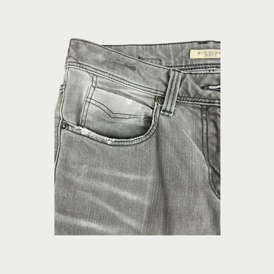 Burberry Burberry Brit | Kensington Skinny Low-Rise Gray Jeans | 26 Size 26" / US 2 / IT 38 - 7 Thumbnail