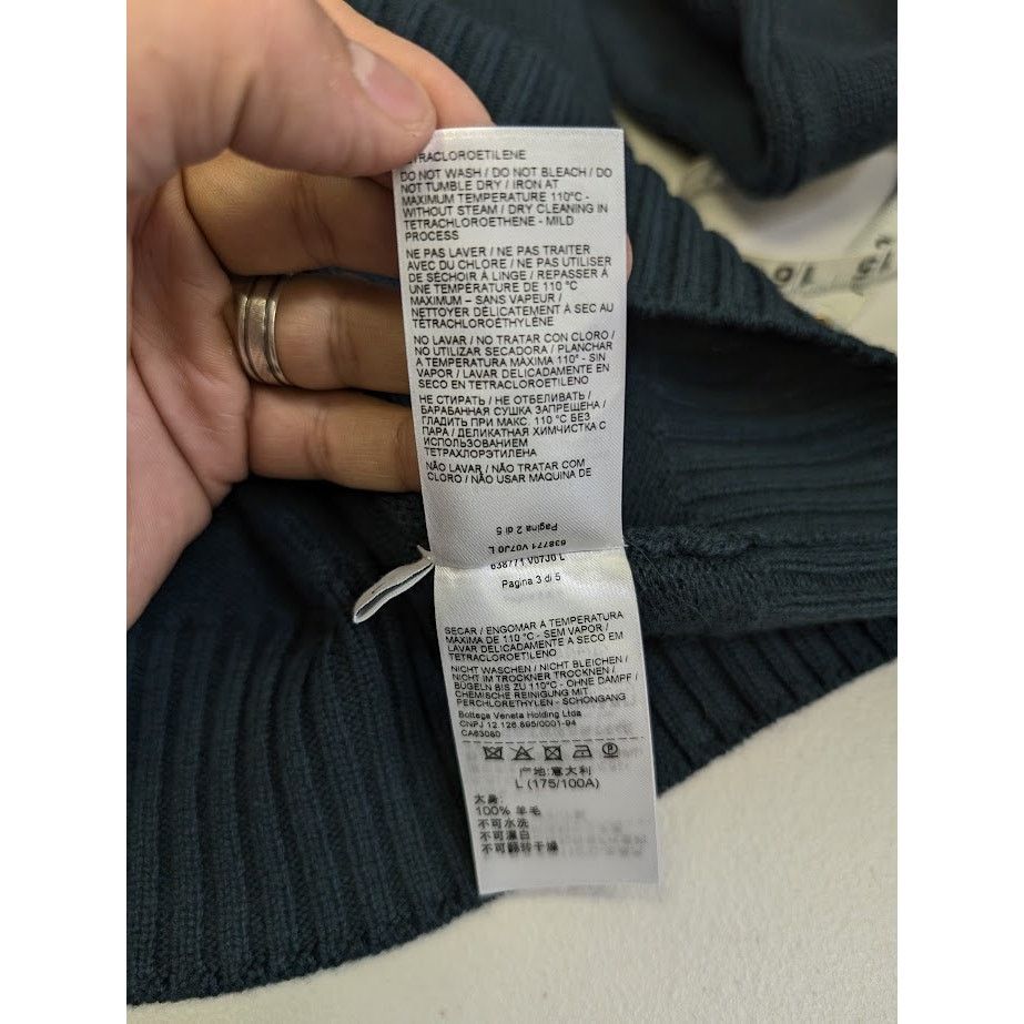 Bottega Veneta o1rshd1 Medium Weight Wool Cosy Knit Sweater in Camping Size US L / EU 52-54 / 3 - 14 Thumbnail
