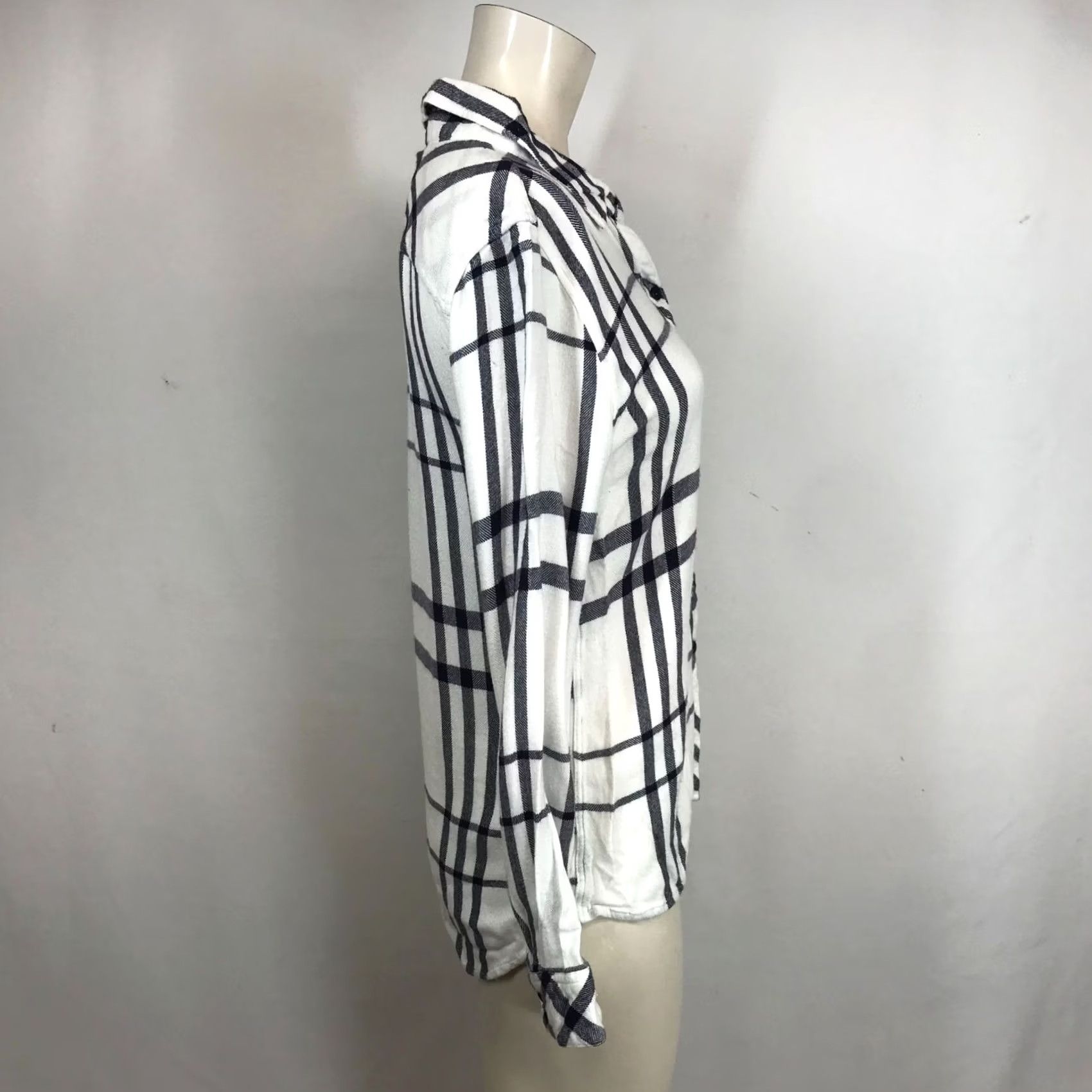 Rails RAILS WOMEN'S S S LONG SLEEVE BUTTON UP SHIRT WHITE & BLUE Size S / US 4 / IT 40 - 4 Thumbnail
