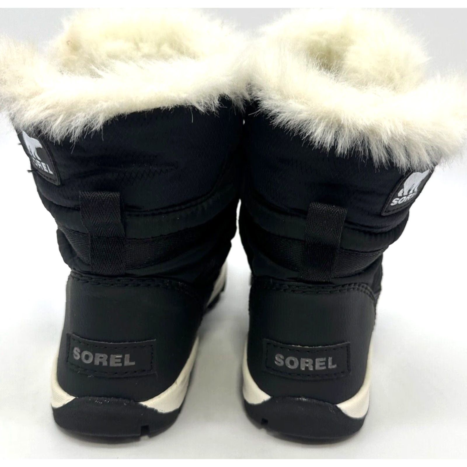 SOREL Sorel Whitney Boots Womens 4 Black Short Lace Snow Faux Fur Lined Bootie Winter Women Adjustable Lined Shoes Size 27" / US 4 / IT 40 - 4 Thumbnail