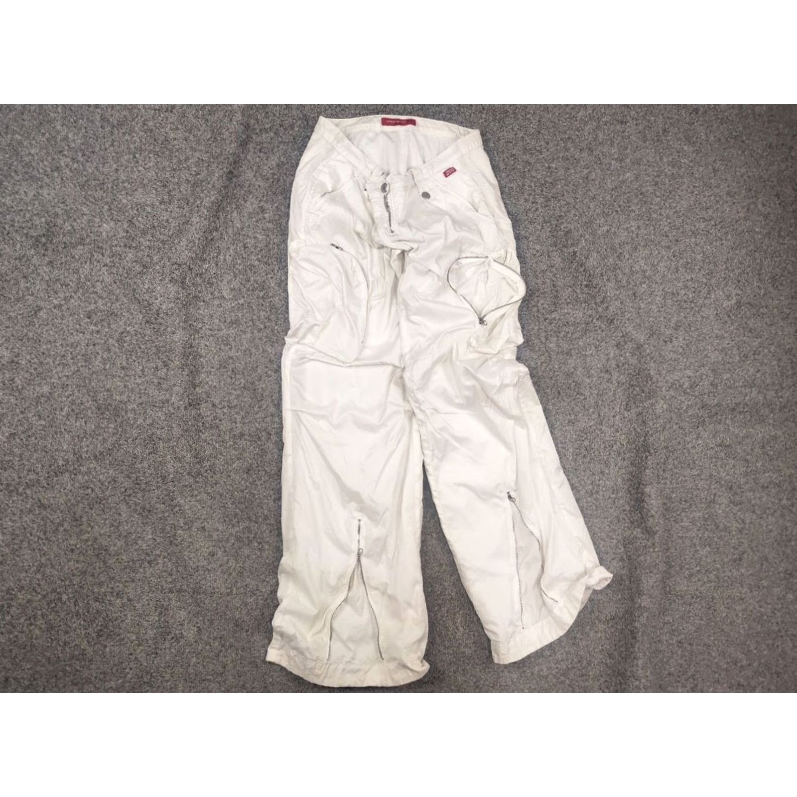 Miss Sixty VINTAGE Miss Sixty White Parachute Cargo Pants Size 30" / US 8 / IT 44 - 2 Thumbnail