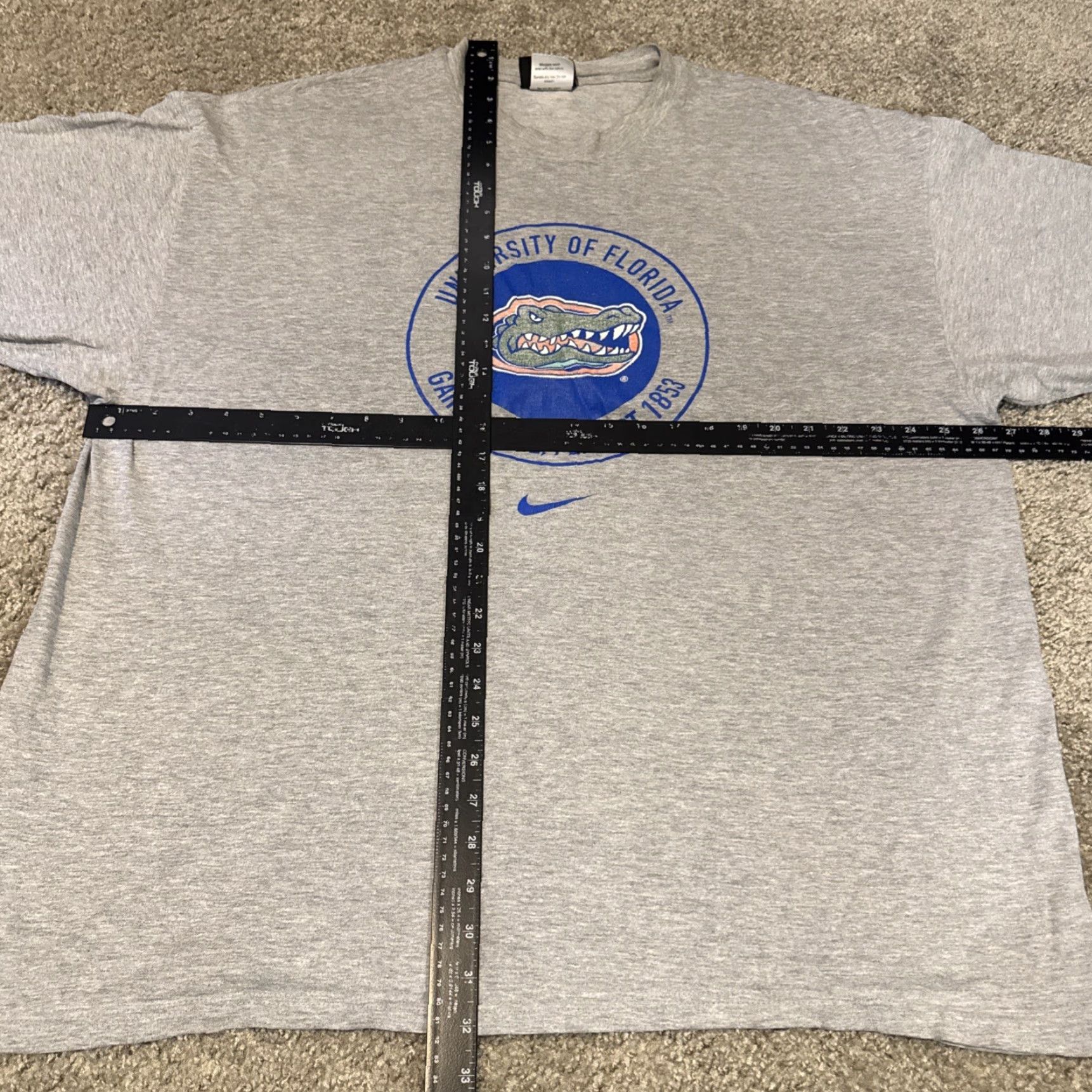 Nike VINTAGE Nike T-Shirt University of Florida Gators NCAA 2XL Gray Men 90s Size US XXL / EU 58 / 5 - 5 Thumbnail