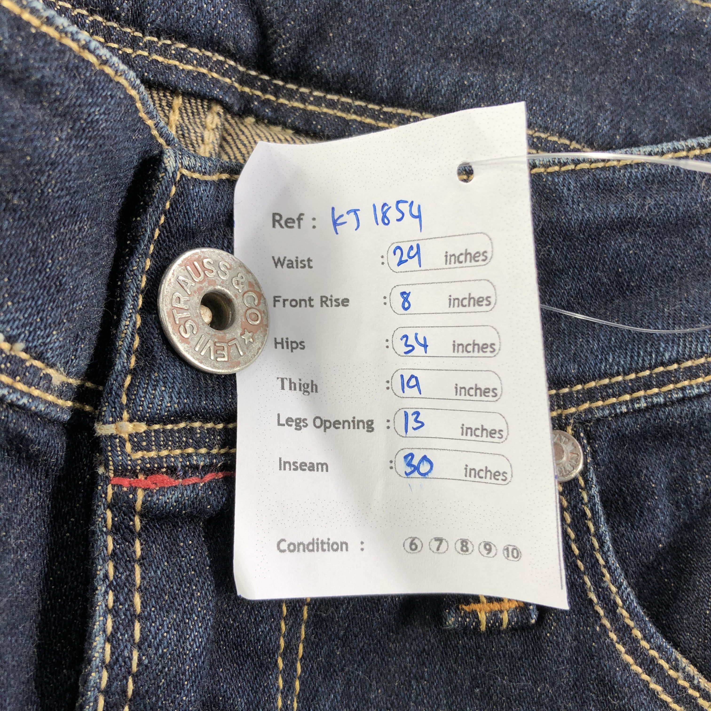 Levi's Vintage Levis 552 Jeans Dark Wash Denim KJ1854 Size 28" / US 6 / IT 42 - 11 Thumbnail