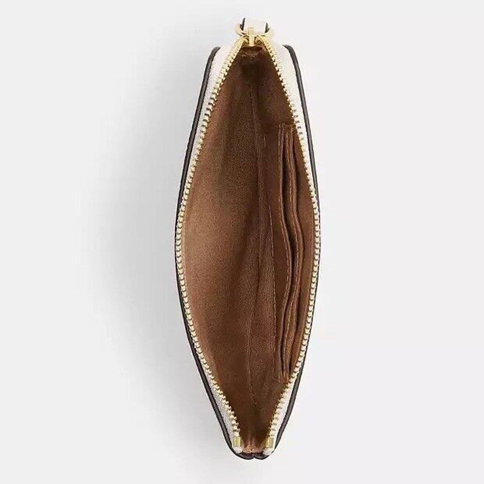 Coach NWT Coach Pebbled Leather Corner Zip Wristlet Sketch CAQ54 Size ONE SIZE - 3 Thumbnail