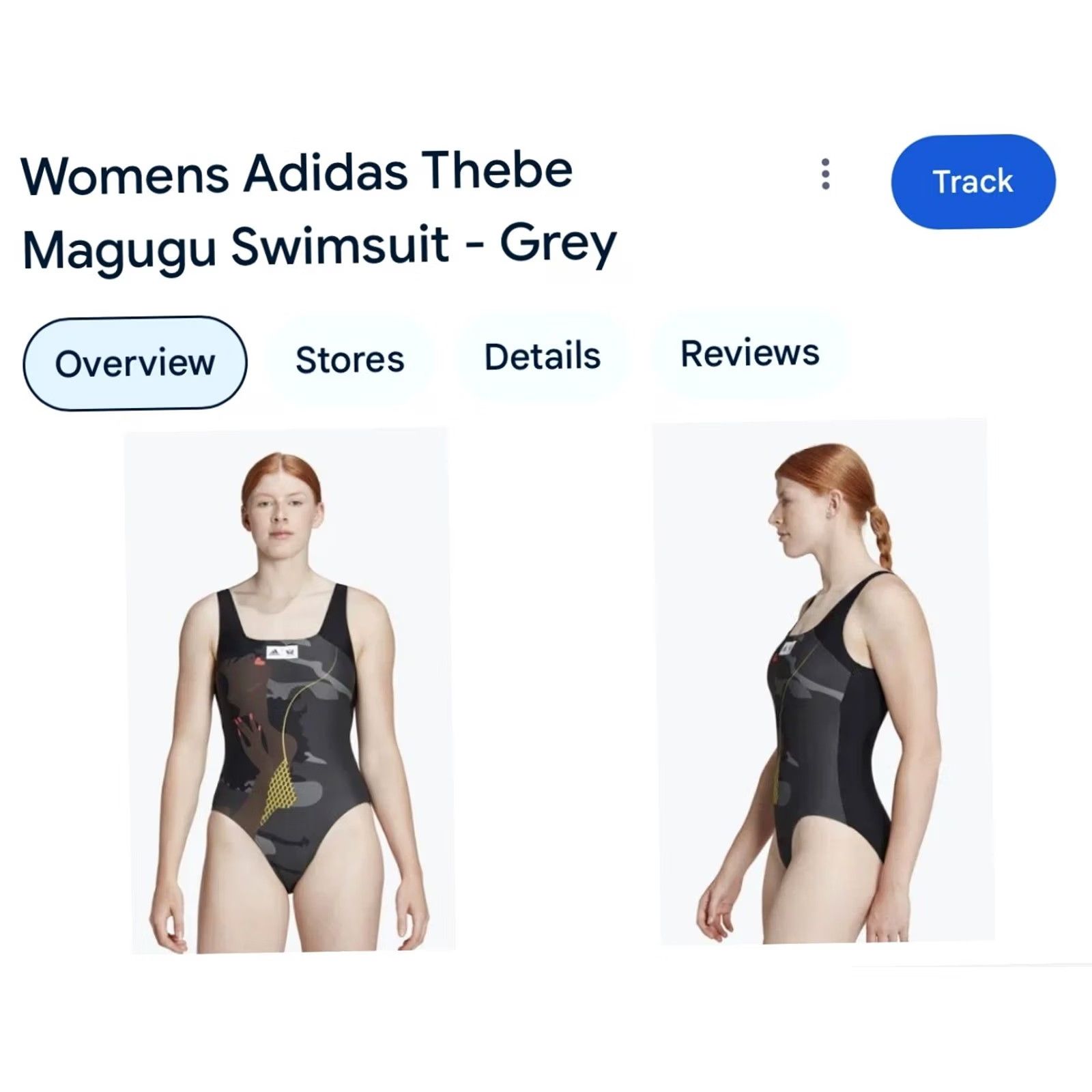 Adidas Adidas Thebe Magugu Swimsuit Womens 1X One Piece EcoNyl Graphic READ Size ONE SIZE - 3 Thumbnail