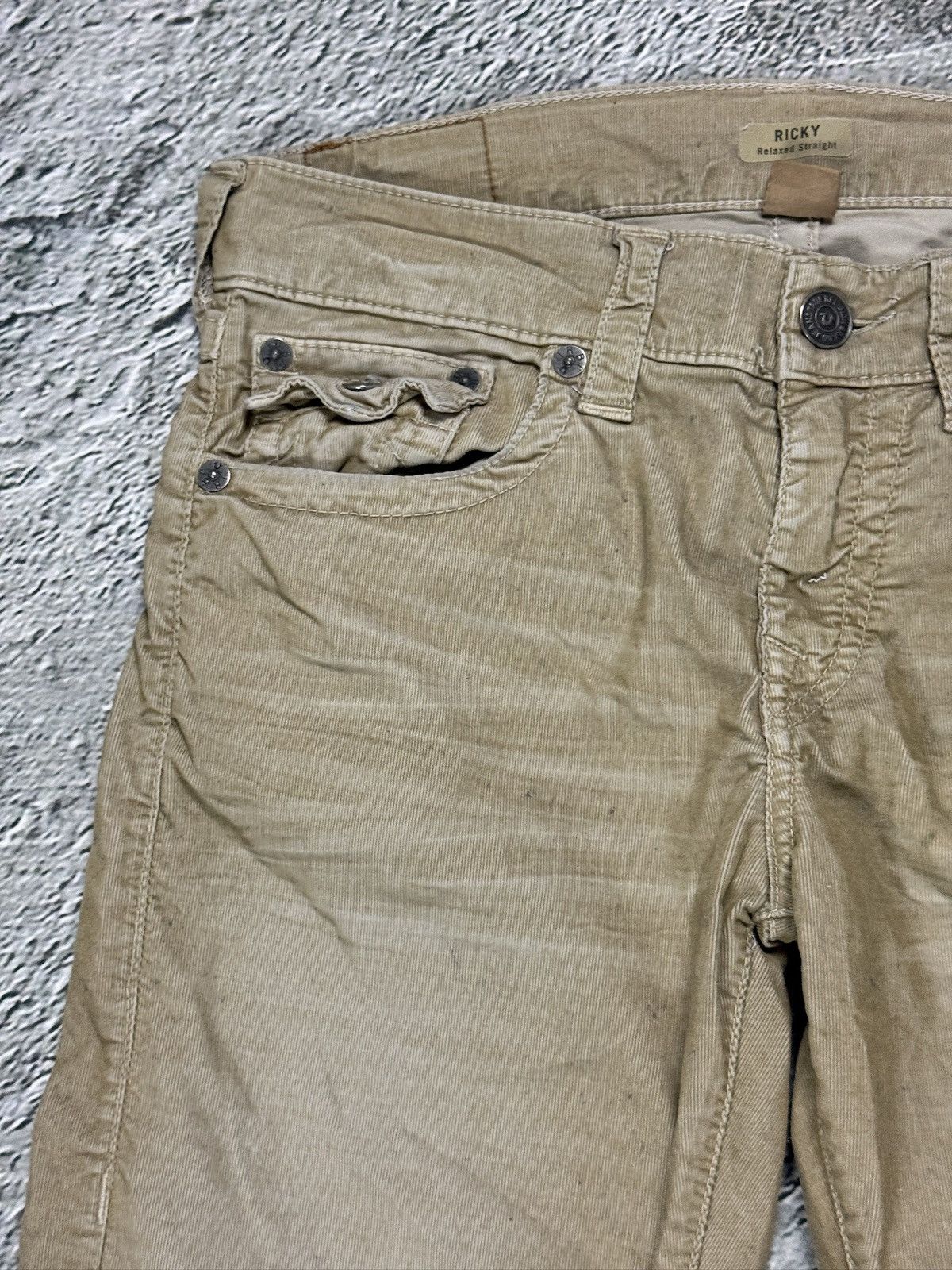True Religion True Religion jeans vintage ricky cords corduroy pants beige Size US 30 / EU 46 - 8 Thumbnail