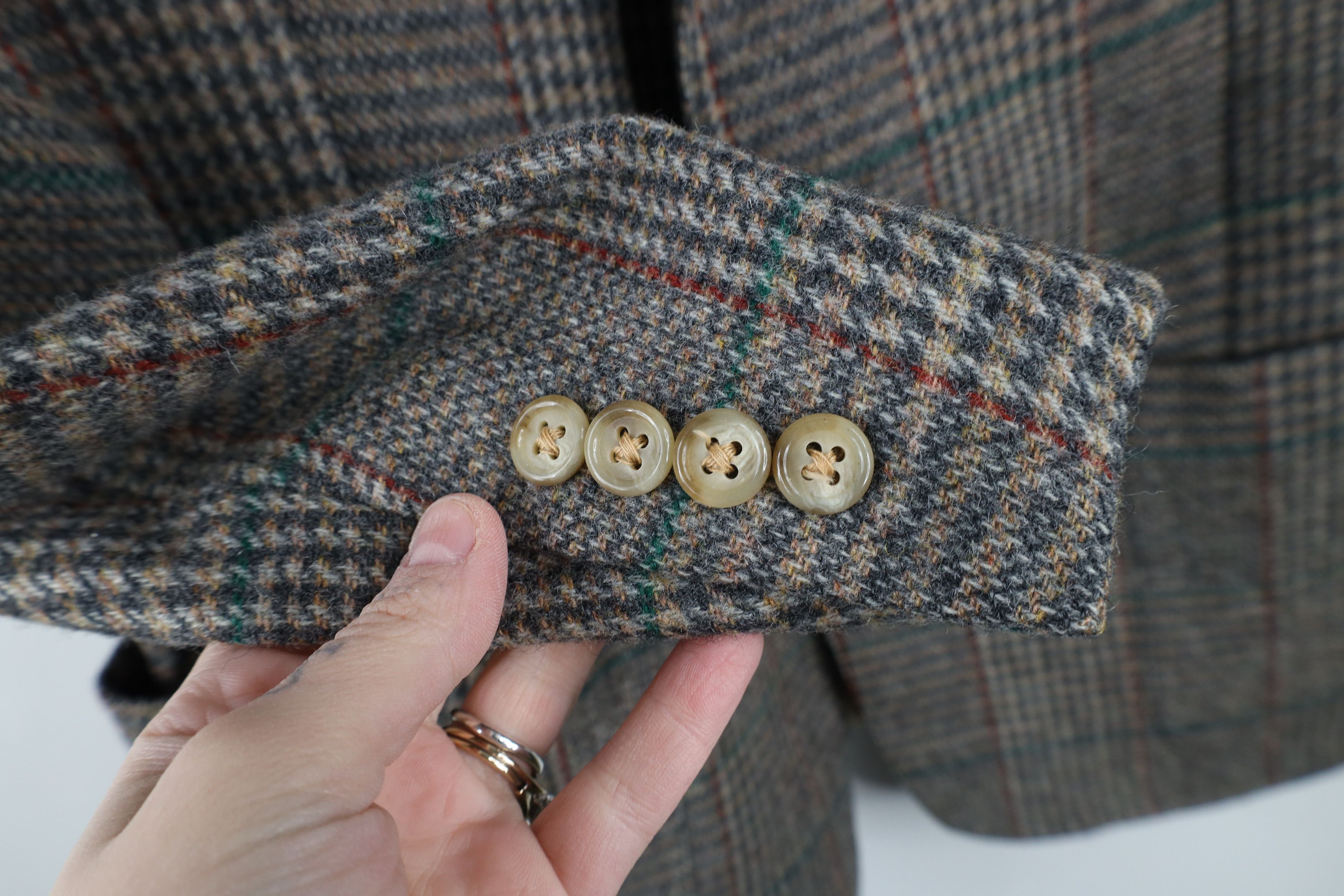 Vintage Vintage 70s Streetwear Houndstooth Plaid Blazer Jacket USA Size US XL / EU 56 / 4 - 6 Thumbnail