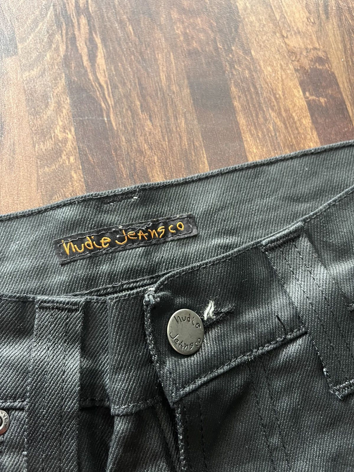 Nudie Jeans Thin Finn Black 2 black Nudie jeans CO Size US 28 / EU 44 - 3 Thumbnail
