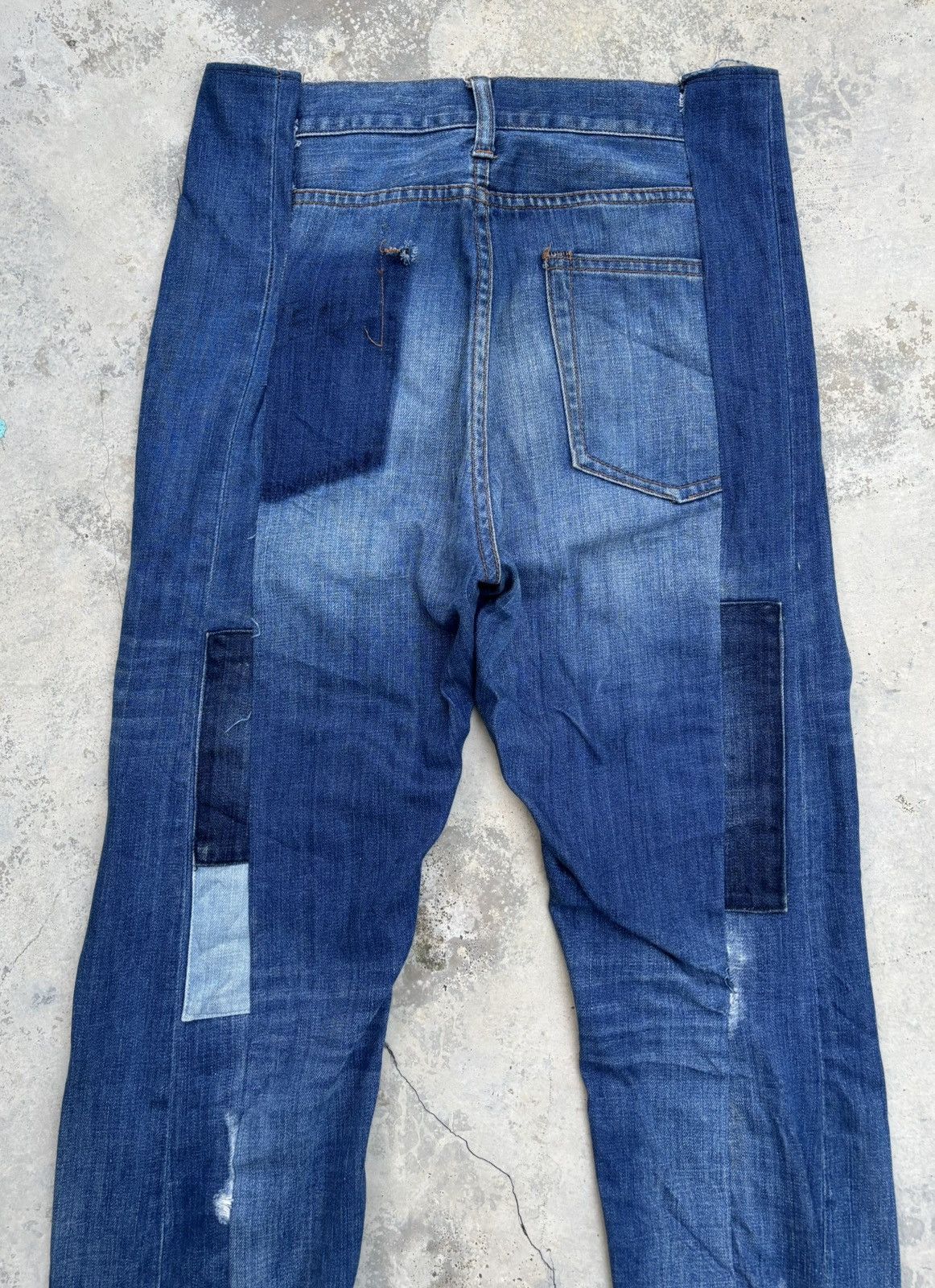 Comme des Garcons Global Work Rework Patchwork Reconstructed Jeans Size US 30 / EU 46 - 6 Thumbnail