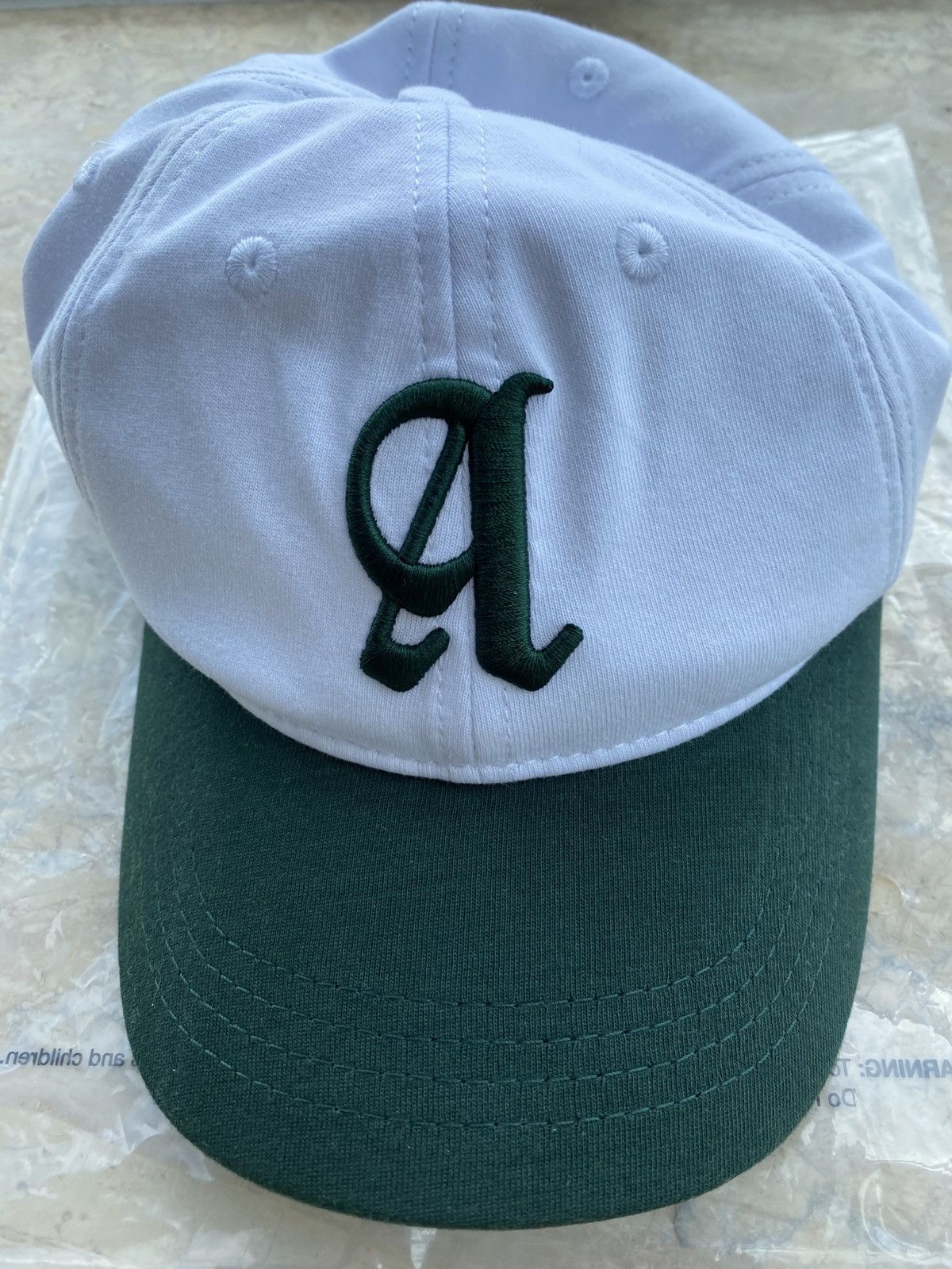 Pre-owned Aimé Leon Dore Gothic A Hat Fw22 In White