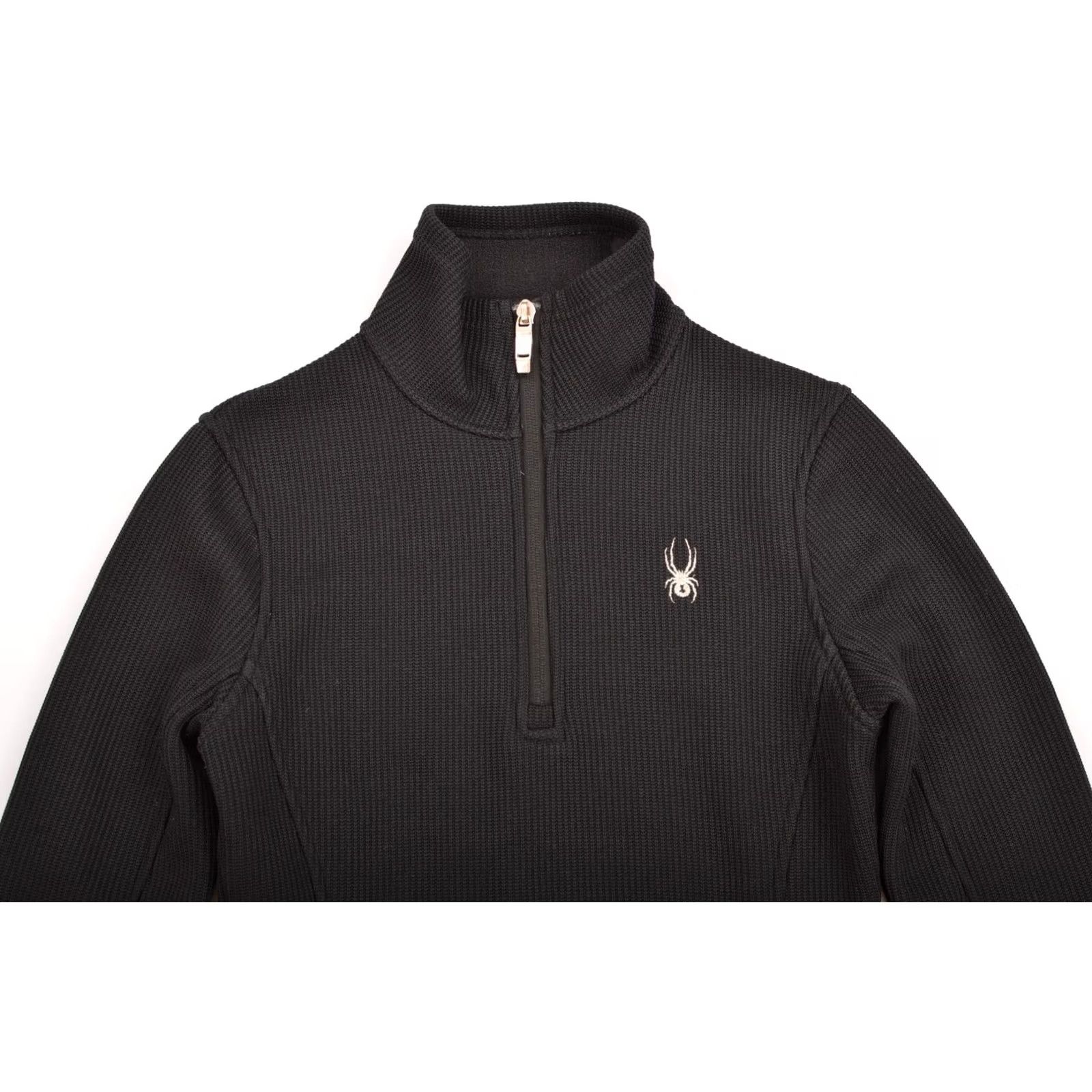 Spyder Womens Spyder Core Black Fleece Sweater Jacket XS Women Long Sleeve Collared Pullover 100% Polyester Size XS Black Size XS / US 0-2 / IT 36-38 - 2 Thumbnail