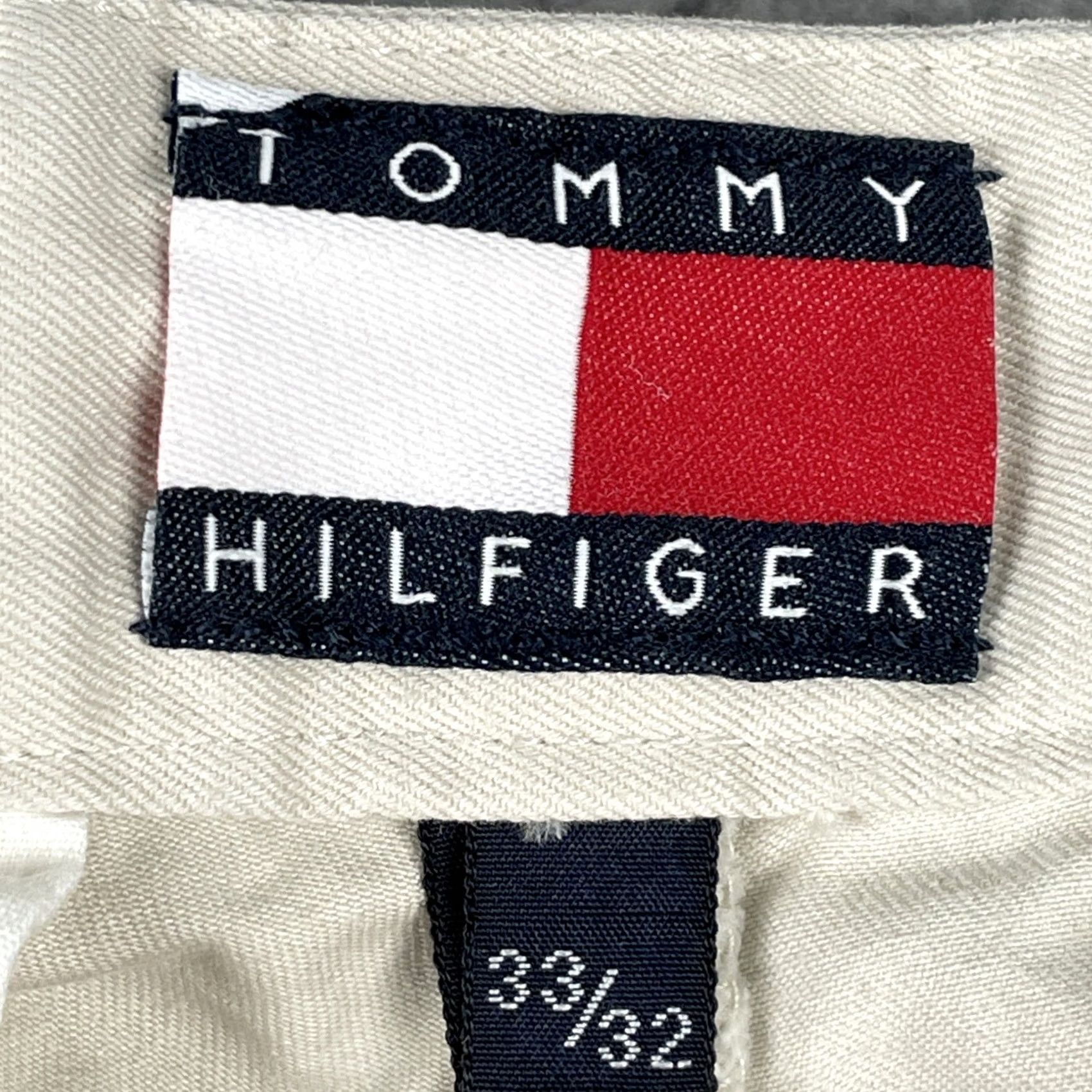 Tommy Hilfiger VINTAGE Tommy Hilfiger Khaki 100% Cotton Chino Pants Mens 32x31 Trousers Embroidery Logo Size US 32 / EU 48 - 6 Thumbnail