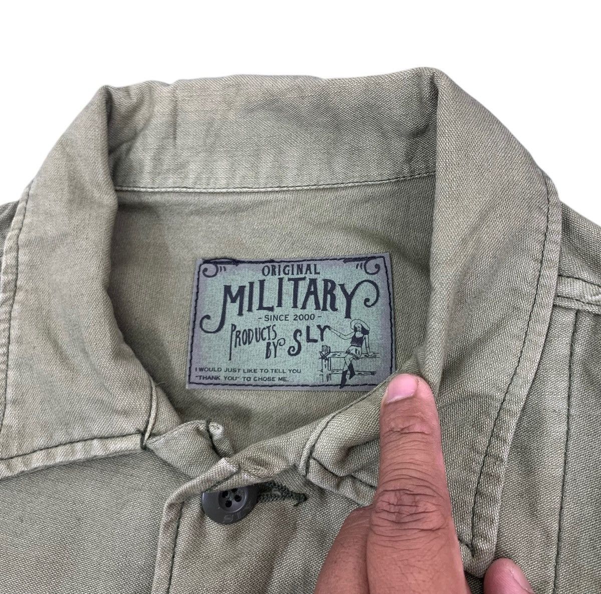 Vintage VINTAGE SLY MILITARY BUTTON SHIRTS Size US M / EU 48-50 / 2 - 5 Thumbnail