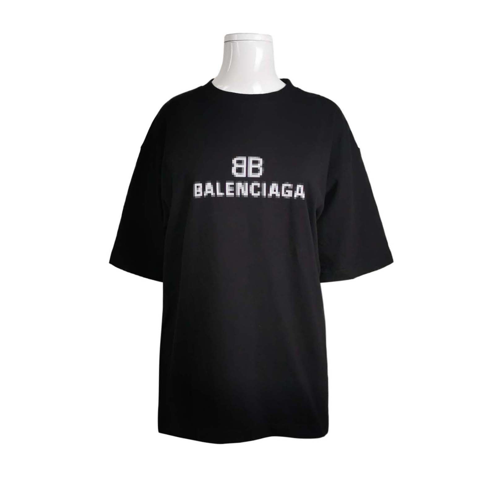 Balenciaga Balenciaga Pixel Logo T-Shirt Size S Size US S / EU 44-46 / 1 - 1 Thumbnail