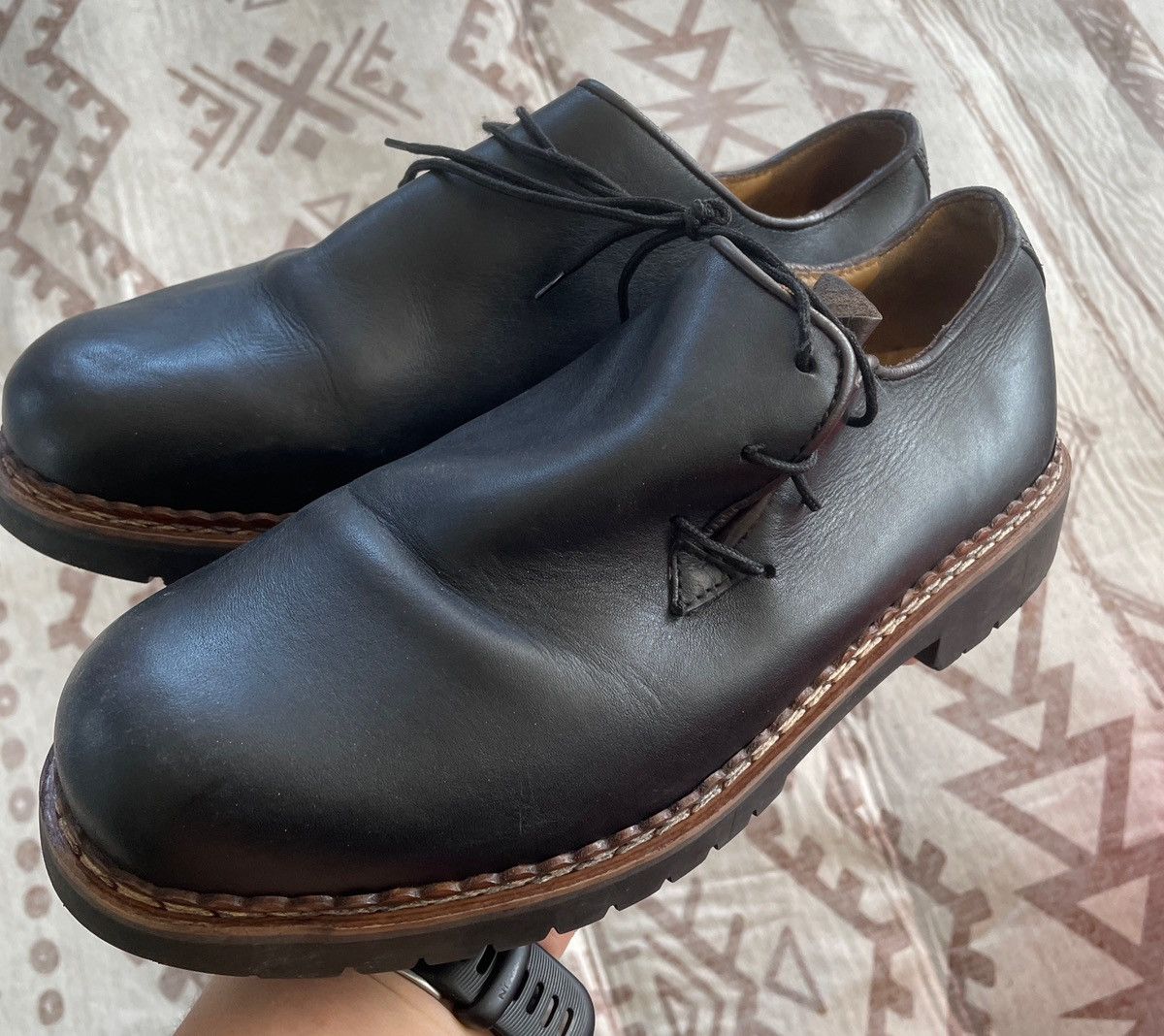 Other VINTAGE FRETZ MEN SWITZERLAND LEATHER PARABOOT SHOES Size US 8 / EU 41 - 2 Thumbnail