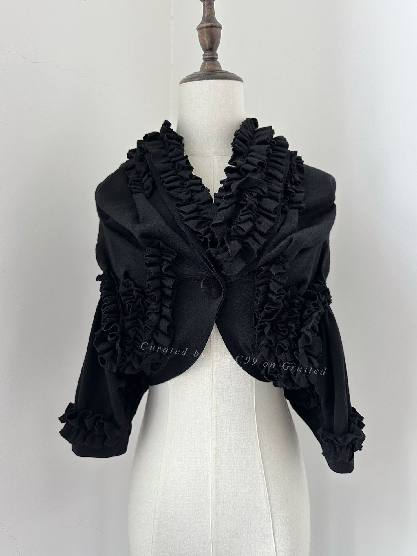 Comme des Garcons Comme des Garçons 2008 TAO Pleated Cape Coat Size S / US 4 / IT 40 - 1 Thumbnail