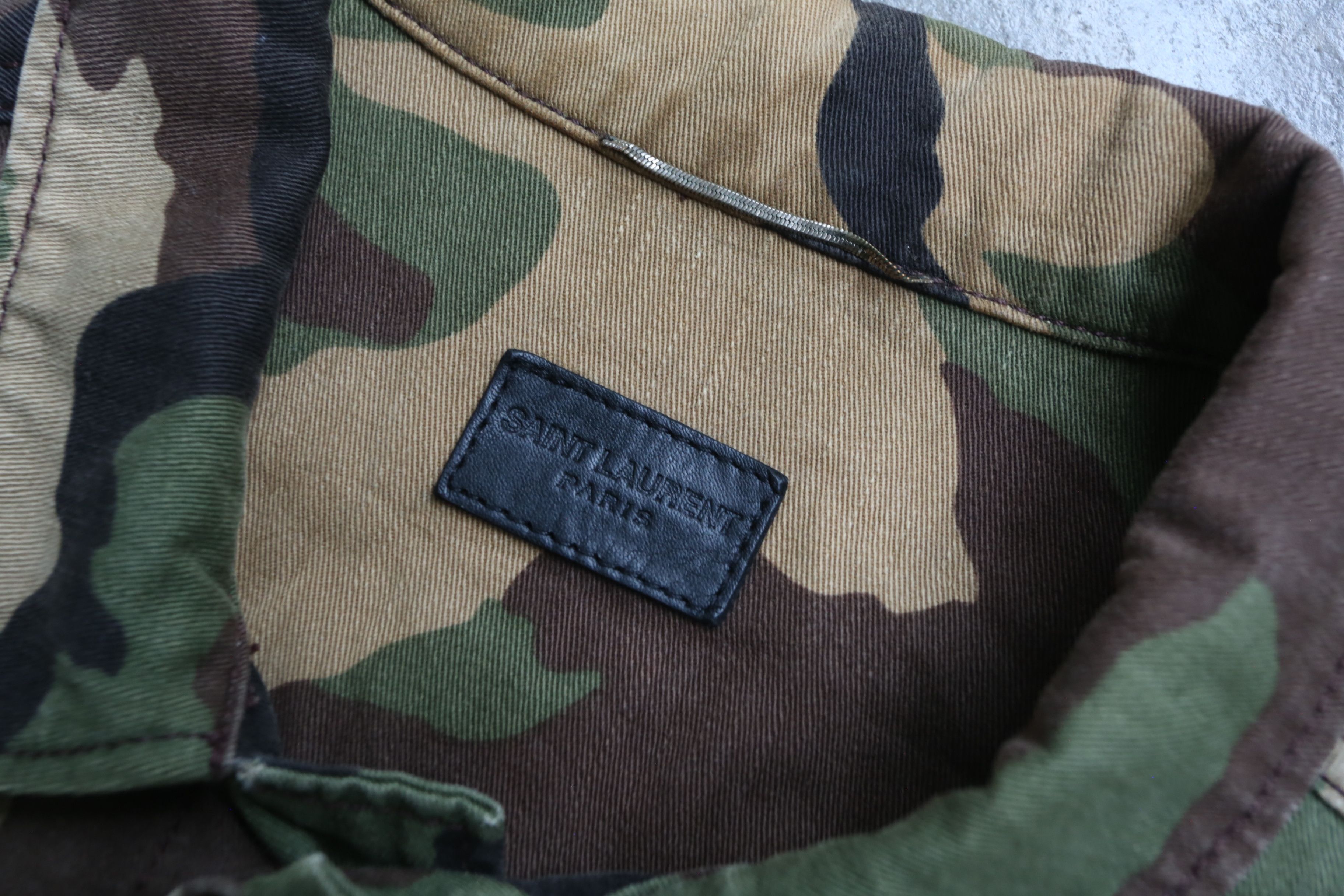 Saint Laurent Paris Saint Laurent Paris - HS - S/S 16 - Camo Military Jacket Size US L / EU 52-54 / 3 - 3 Thumbnail