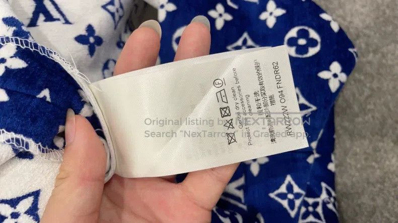 Louis Vuitton Louis Vuitton Klein Blue Full Logo Dress Size XXS / US 00 / IT 34 - 8 Thumbnail