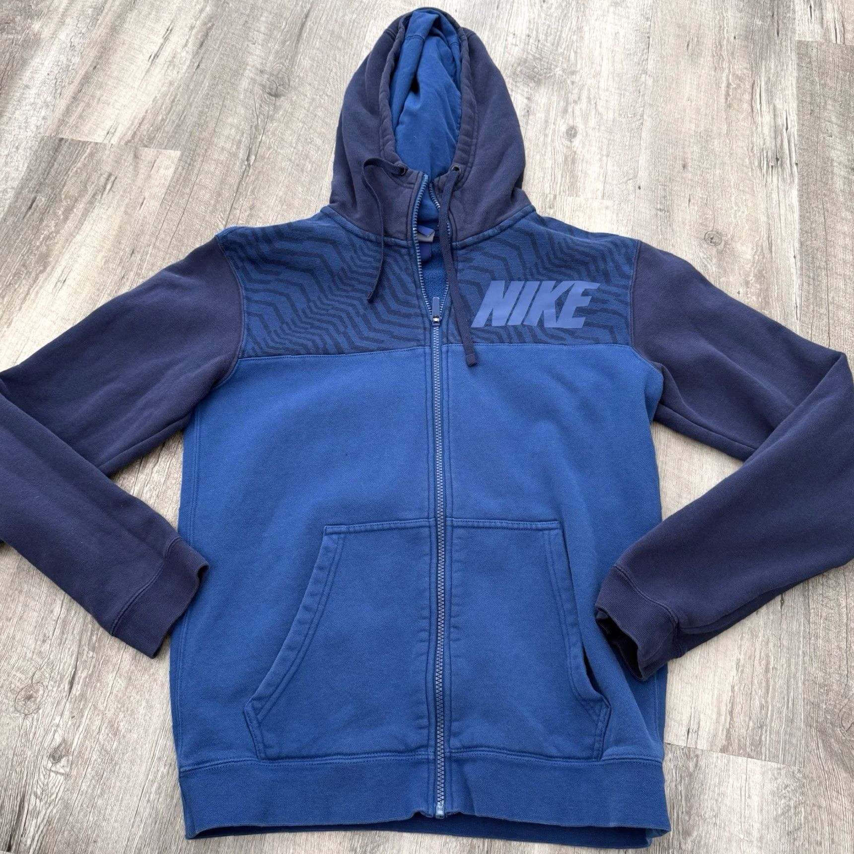 Nike Nike Hoodie Sweatshirt Mens Small Blue Full Zip Logo Athletic Sports Size US S / EU 44-46 / 1 - 7 Thumbnail