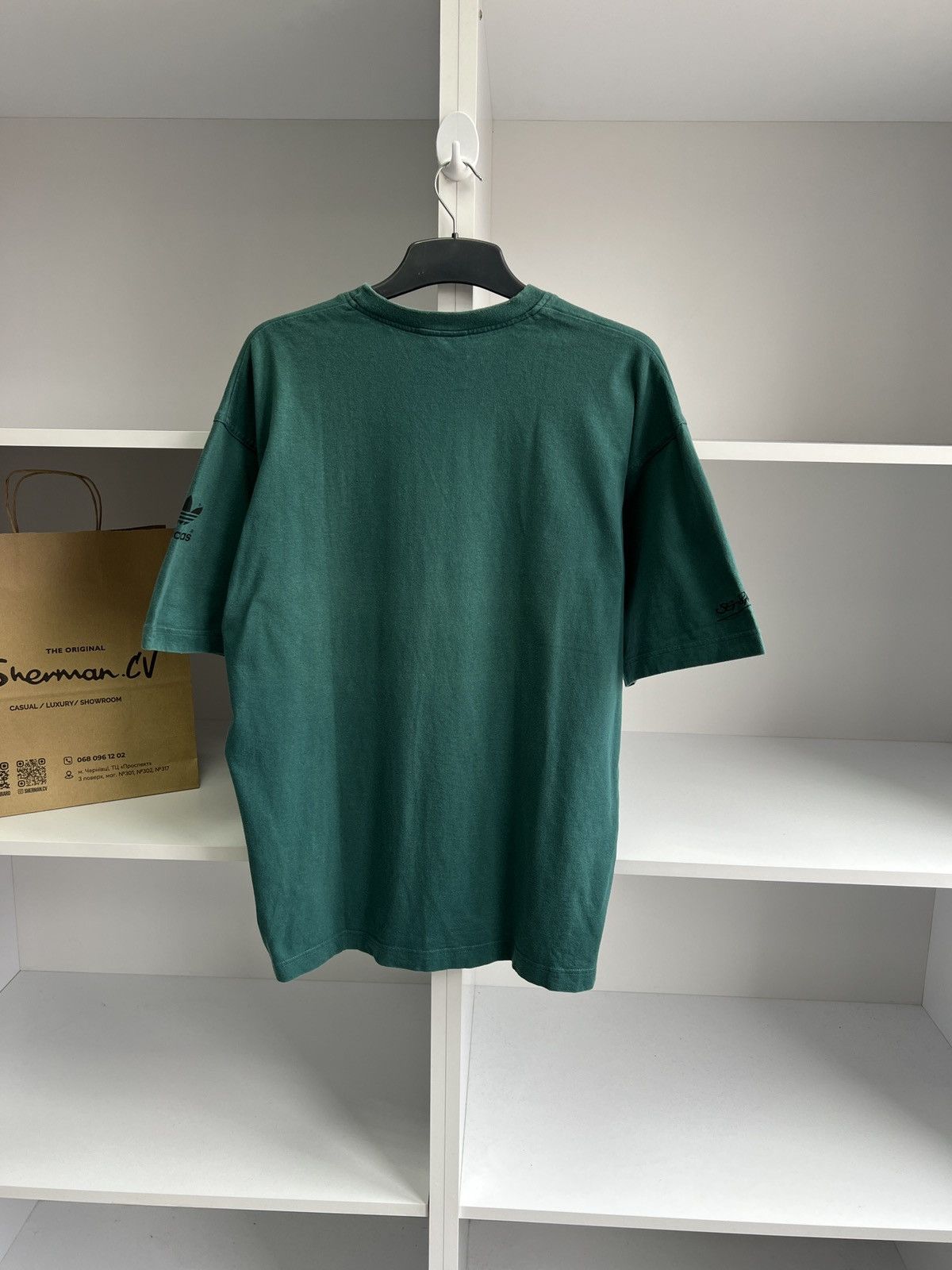 Adidas × Vintage Vintage Adidas Green 90s style T-Shirt Size US L / EU 52-54 / 3 - 14 Thumbnail