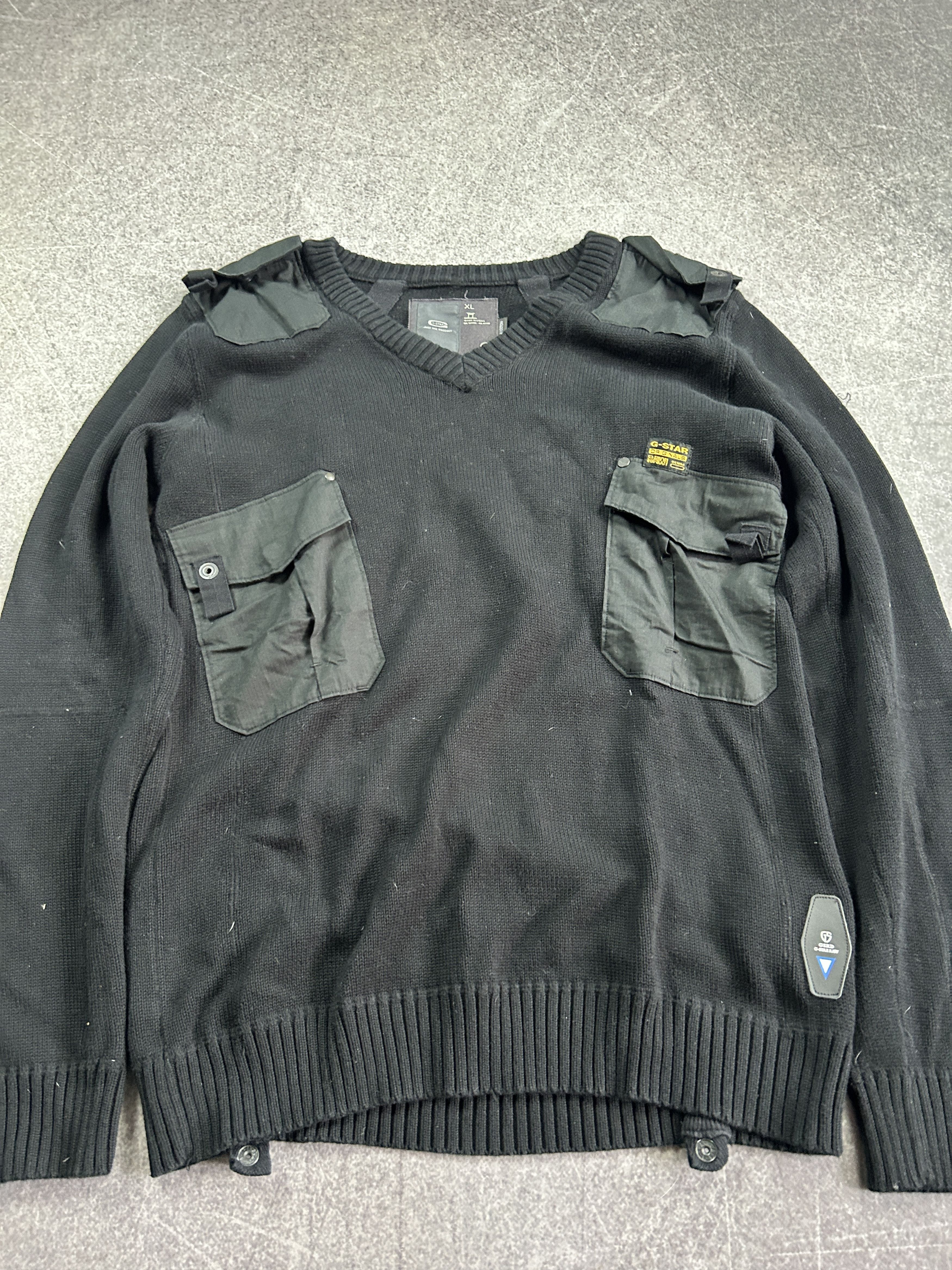 G-Star vtg streetwear japanese balenciaga LGB style cargo sweater Size US M / EU 48-50 / 2 - 3 Thumbnail