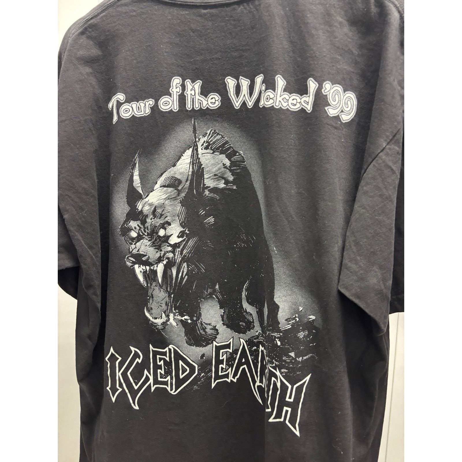 Band Tees × Vintage Vintage Iced Earth Tour Of The Wicked Shirt 1999 XL Size US XL / EU 56 / 4 - 6 Thumbnail