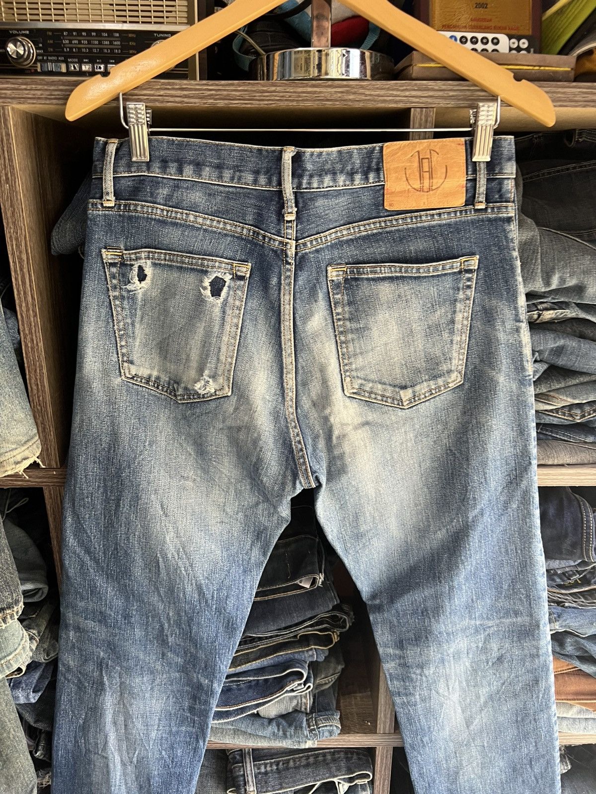 Japanese Brand 🔥Rare Blue Orrey Distressed Denim Size US 32 / EU 48 - 13 Thumbnail