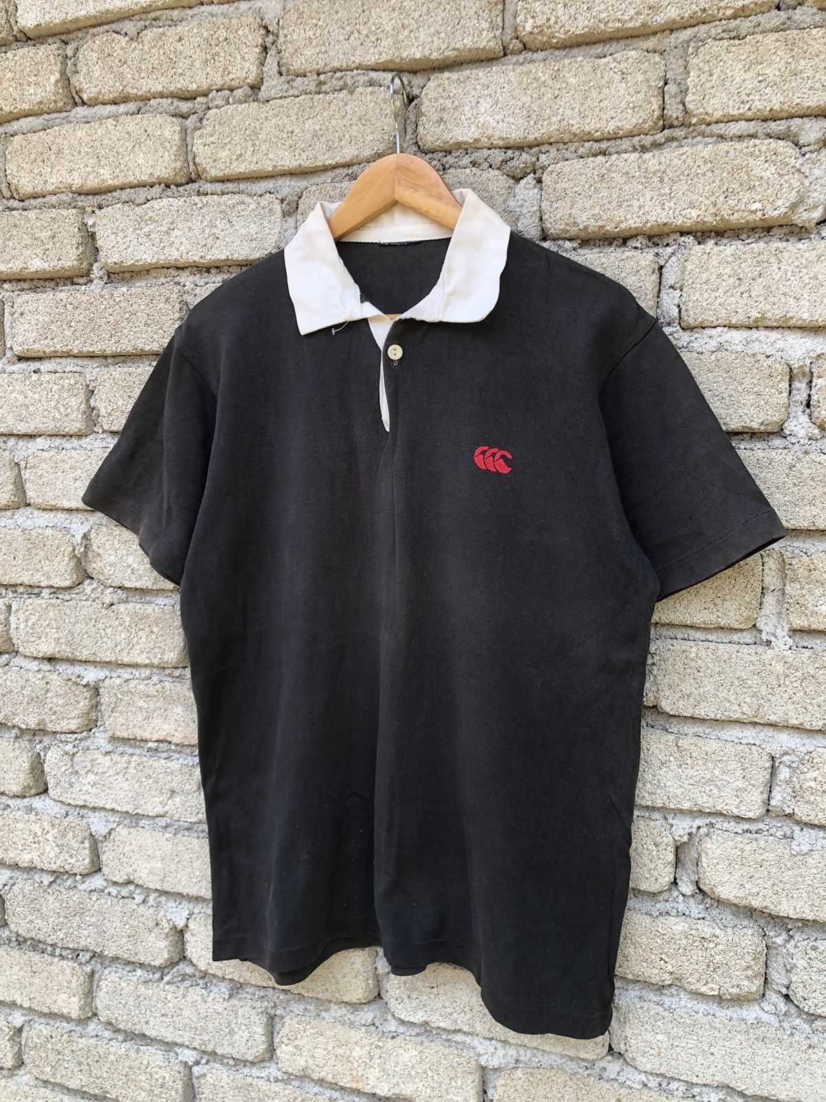 Canterbury of New Zealand Vintage Sunfaded Canterbury Polo Rugby Shirts Size US L / EU 52-54 / 3 - 3 Thumbnail