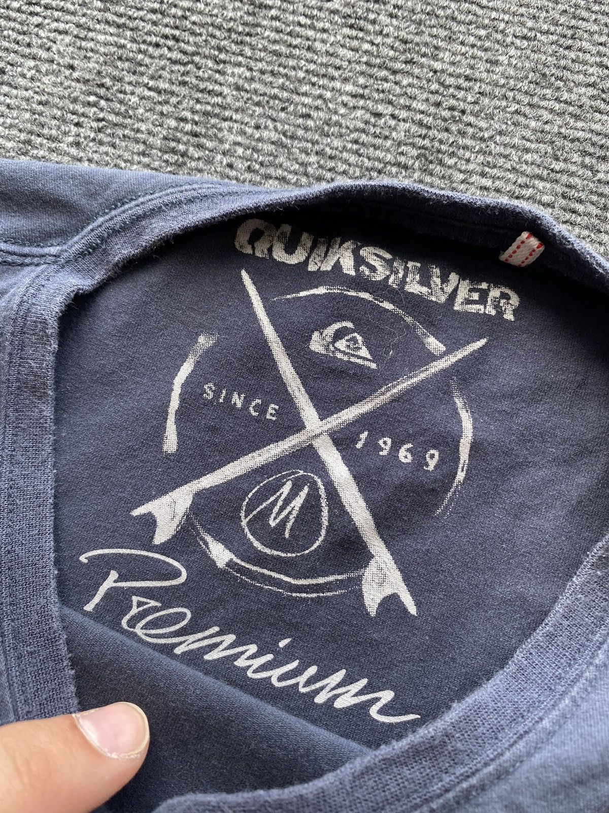 Quiksilver 🔥Quiksilver Long Sleeve Surf Boards logo Tee Size US M / EU 48-50 / 2 - 2 Thumbnail