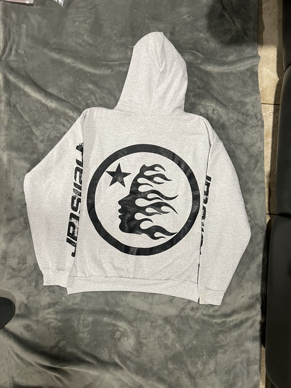 HELLSTAR Grey hellstar hoodie overseas exclusive Size US XL / EU 56 / 4 - 2 Thumbnail