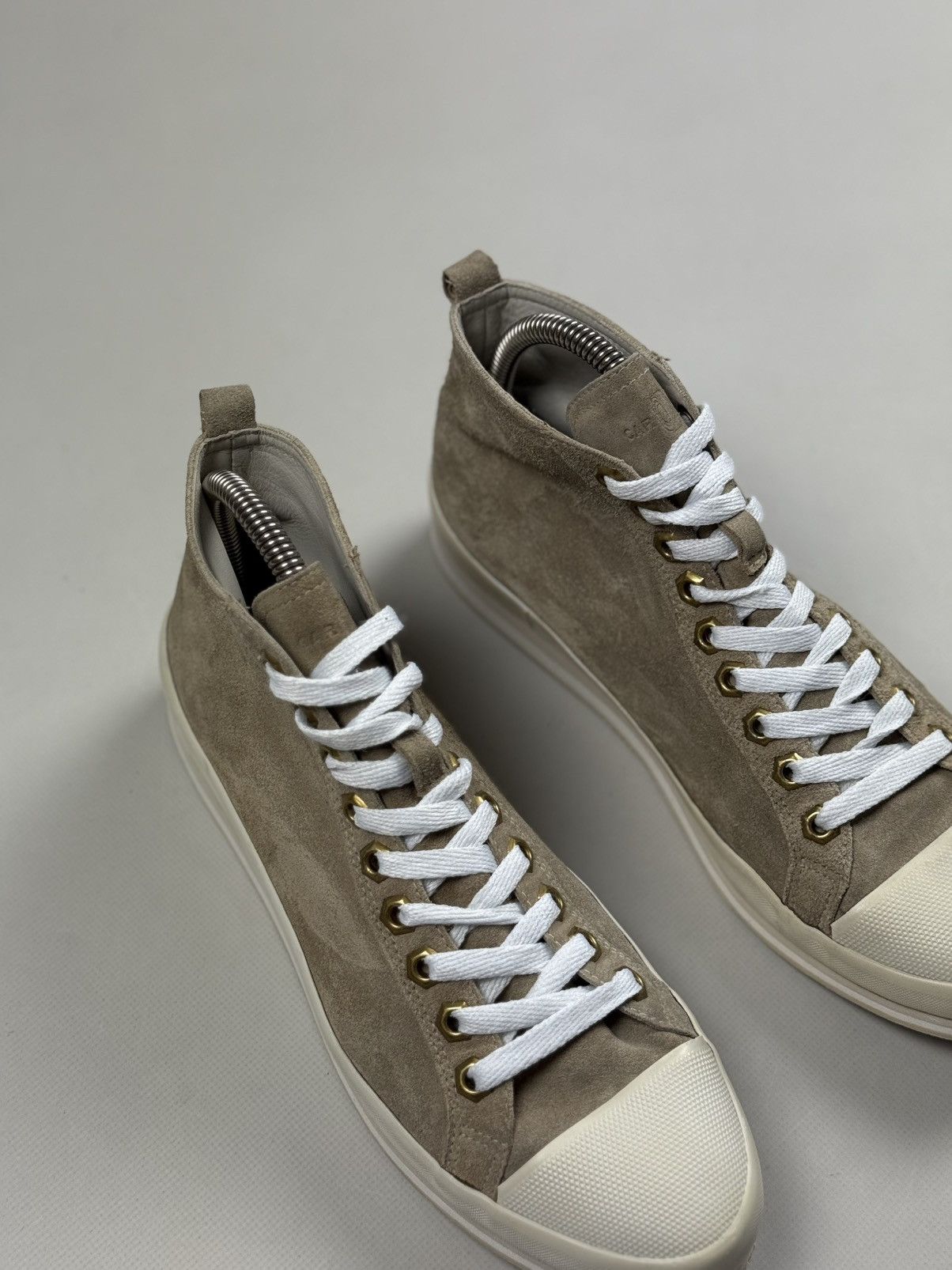 Car Shoe Car Shoe By Prada High Top Suede Lace Up Sneakers Shoes Size US 9 / IT 39 - 2 Thumbnail