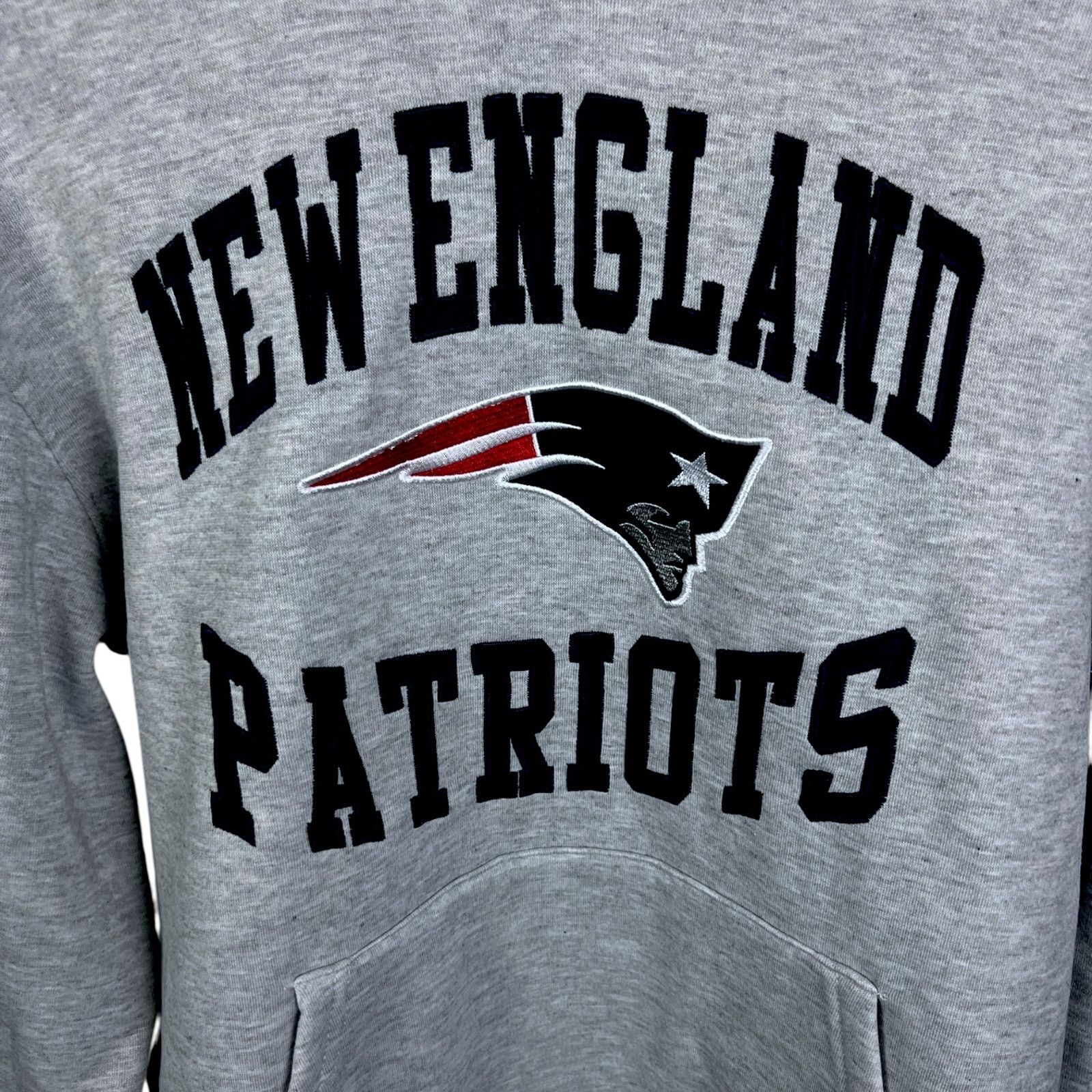 NFL New England Patriots Men's Small Cuffed Gray Hoodie NFL Size US S / EU 44-46 / 1 - 3 Thumbnail