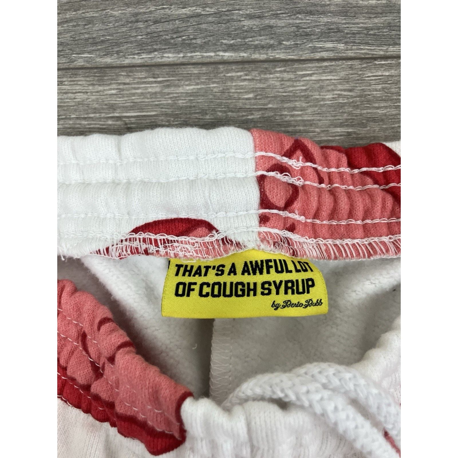 Awful Lot of Cough Syrup Awful Lot Of Cough Syrup Sweatpants ' Valentines ' RARE! NEW Size US 35 - 14 Thumbnail