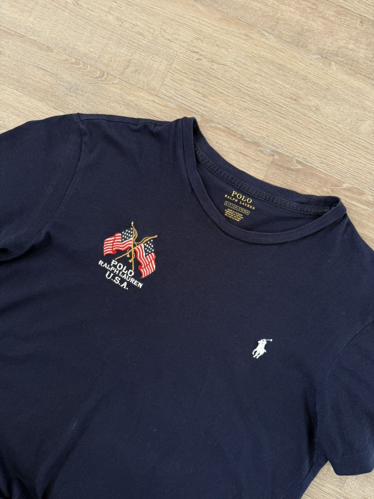 Ralph Lauren Polo Ralph Lauren Y2K USA Logo Sk8 Small Logo T-shirt Size US S / EU 44-46 / 1 - 5 Thumbnail