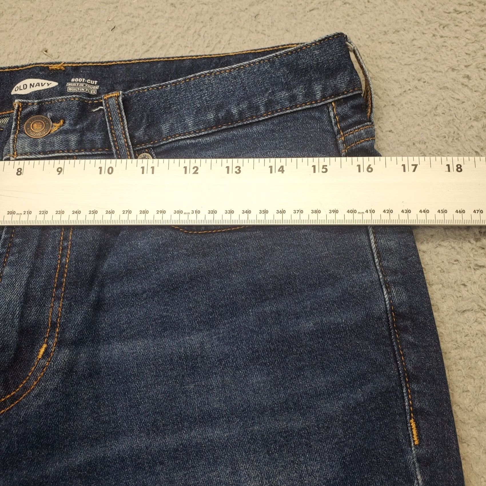 Old Navy Old Navy Jeans Mens Bootcut Blue 31x32 Regular 5-Pocket Denim Mid Rise Stretch Flex Comfortable Wash Medium Size US 31 - 4 Thumbnail