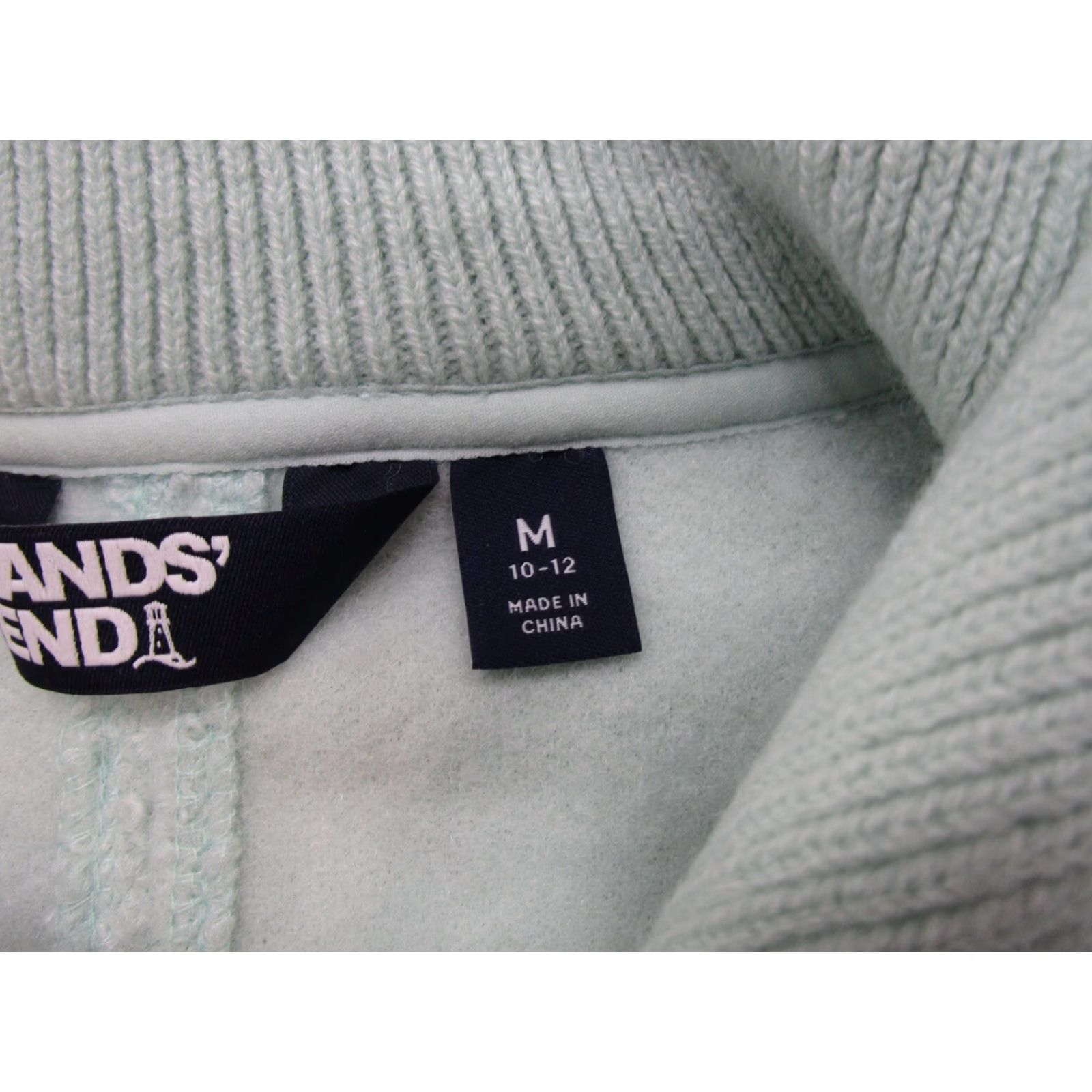 Lands' End Lands' End Women’s Light Blue Sherpa Pullover 1/4 Zip Mock Neck Size M Pullover Shirt Womens Pullover 1/4 Zip Mock Neck Blue 90s Outdoor Activewear Size M / US 6-8 / IT 42-44 - 3 Thumbnail