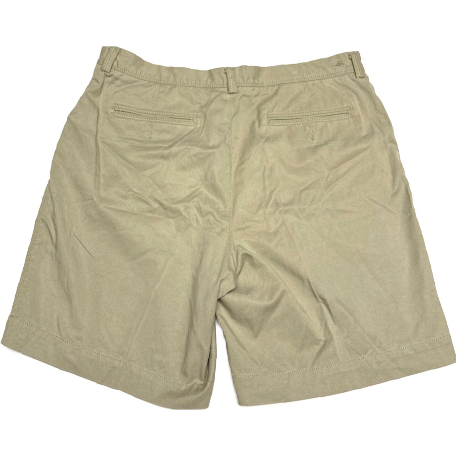Tommy Bahama Relax Mens 38 Chino Tencel Cotton Blend Casual Shorts Beige 80s Beach Relaxed Mens Shorts