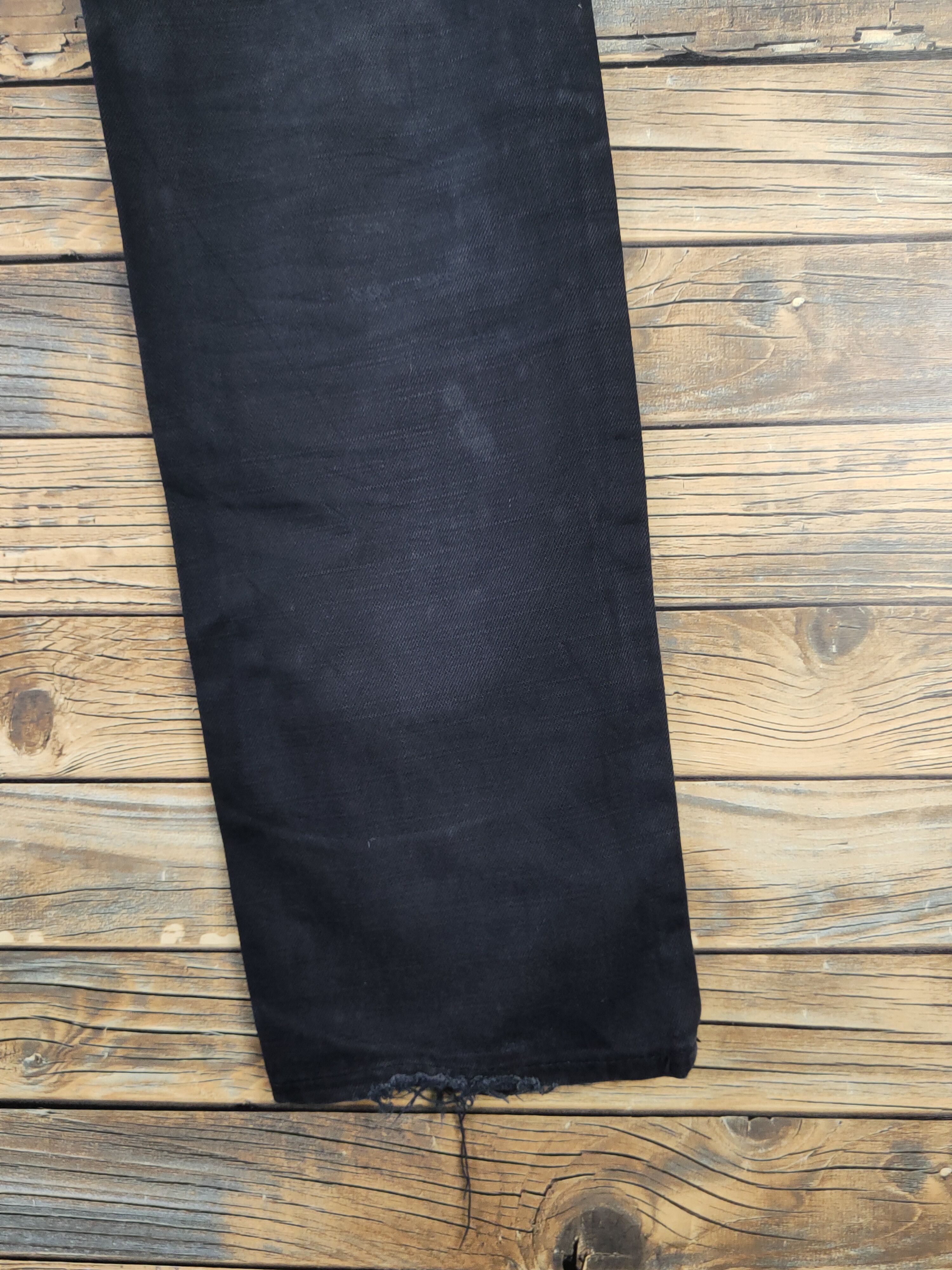 Edwin Edwin Black Distressed Ripped denim Jeans #W1714 Size US 30 / EU 46 - 11 Thumbnail